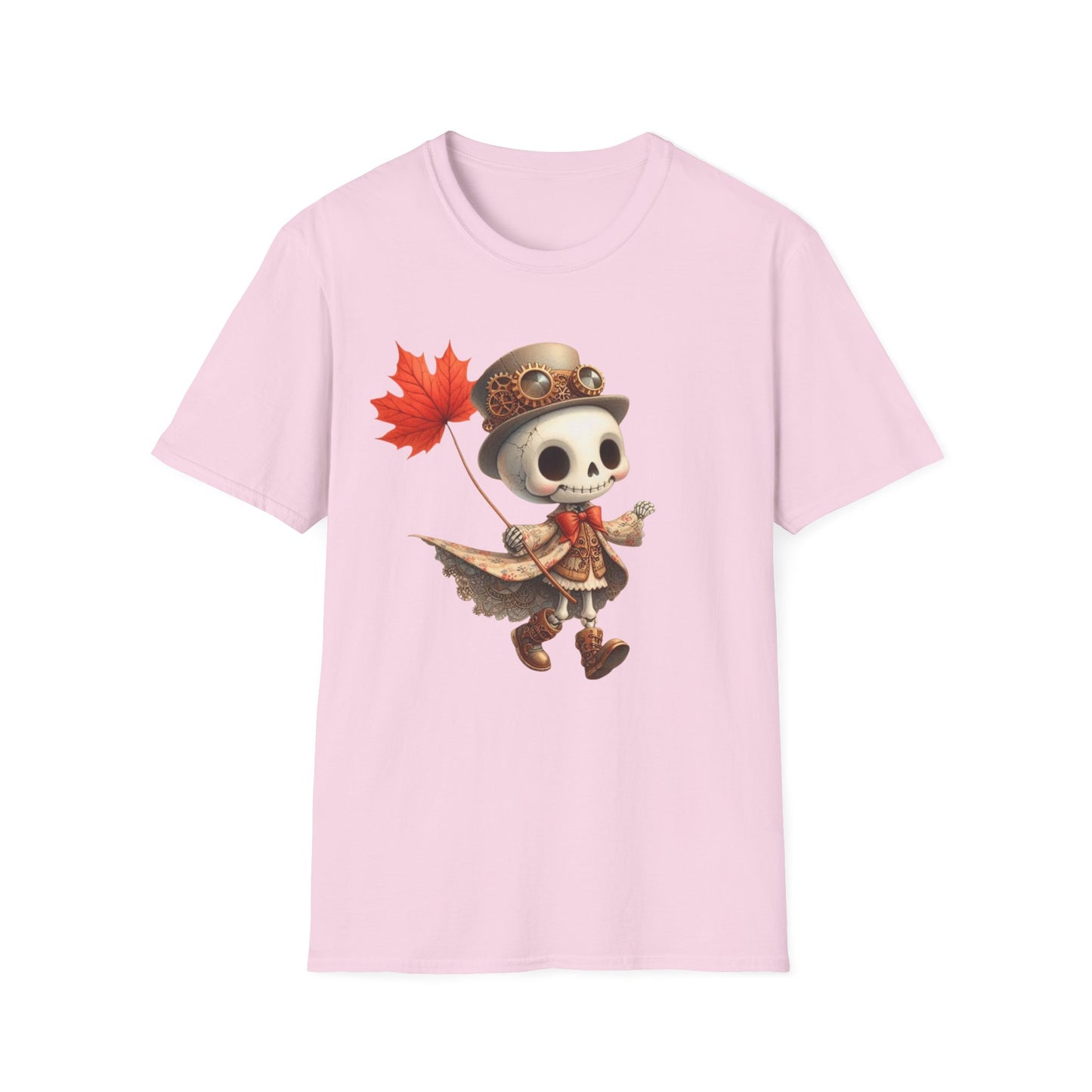 “Leaf Balloon Skeleton” Tee – Steampunk Harvest Edition