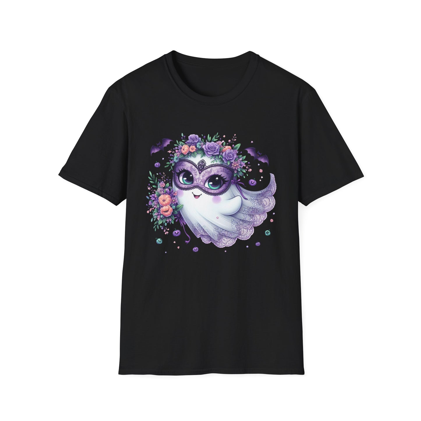 “Masquerade Ghost” Tee – Floral Phantom Edition