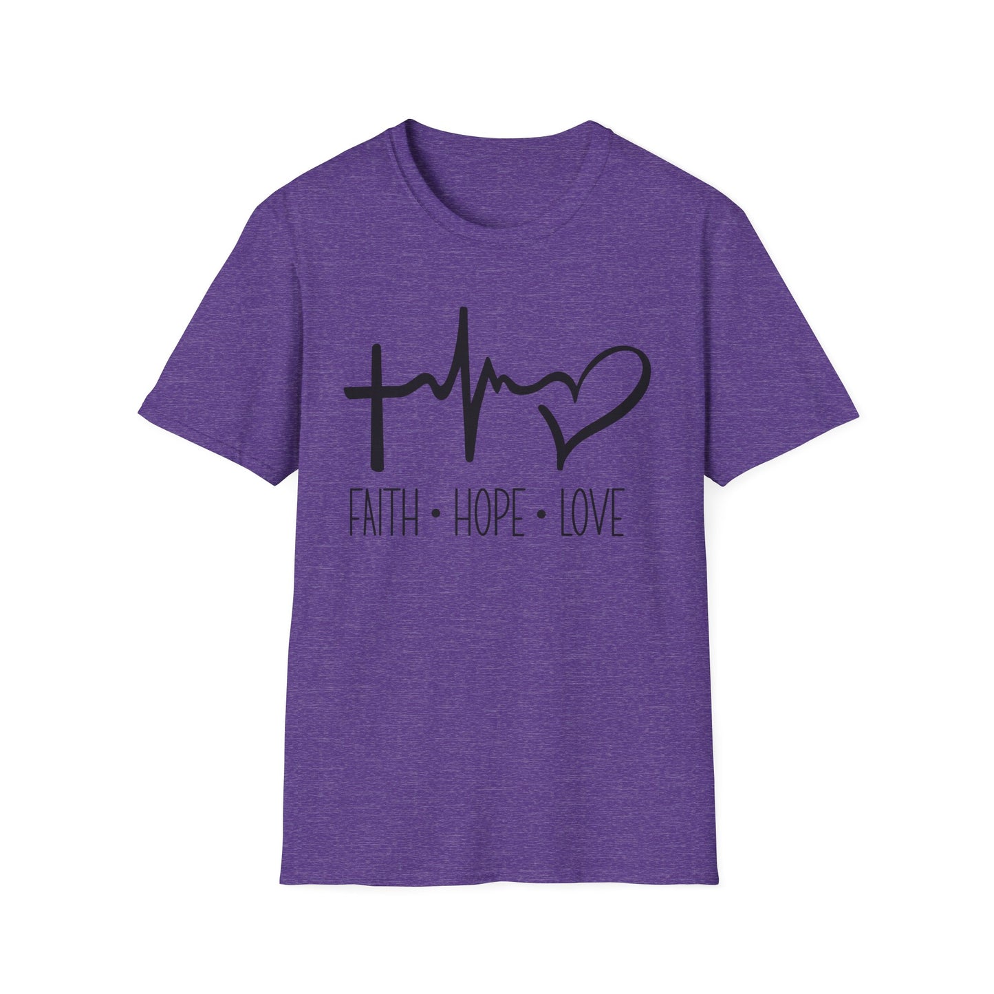 Faith • Hope • Love Tee – Heartbeat Cross Edition