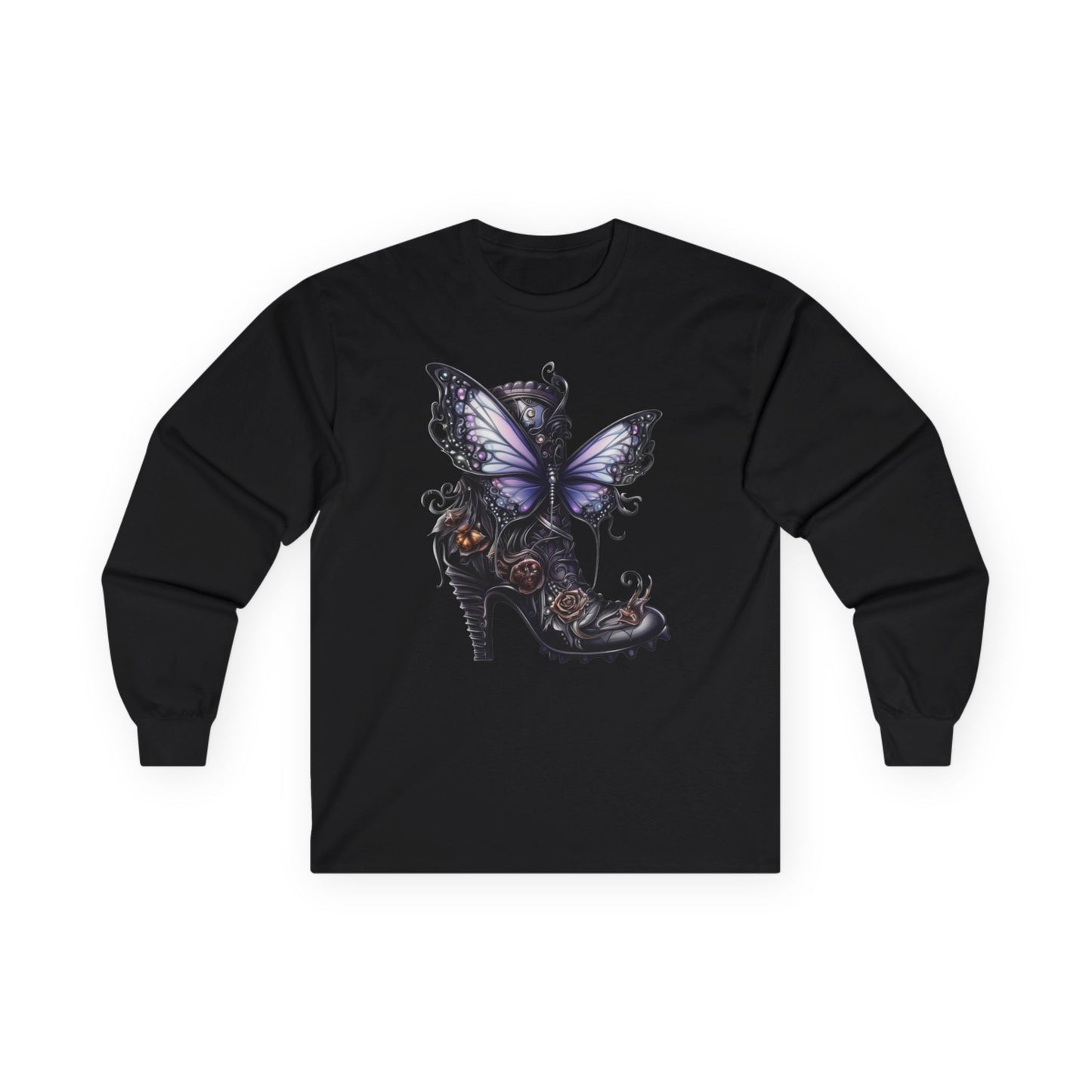 “Butterfly Heel” Long Sleeve Tee – Fantasy Couture Edition