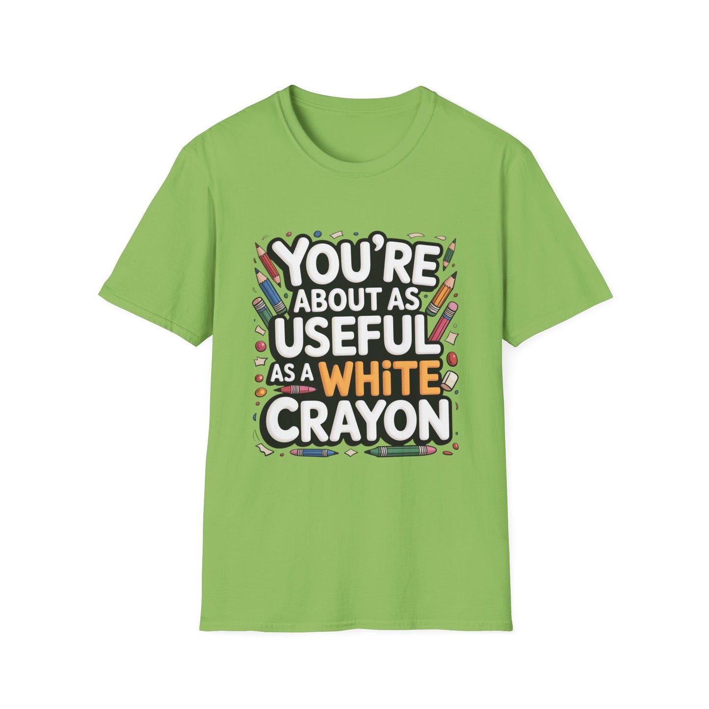 WHITE CRAYON ENERGY – Sarcastic Crayon Tee