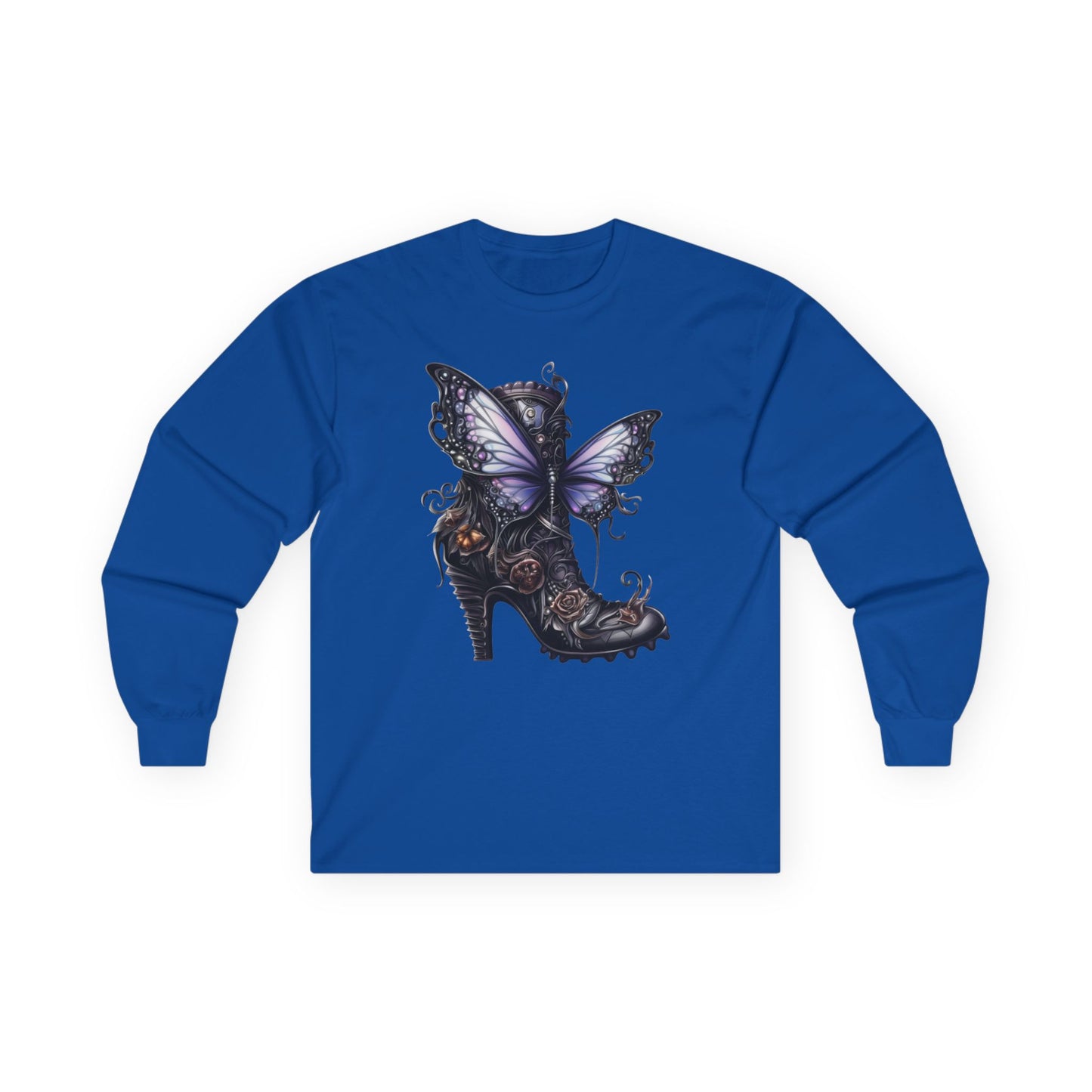 “Butterfly Heel” Long Sleeve Tee – Fantasy Couture Edition