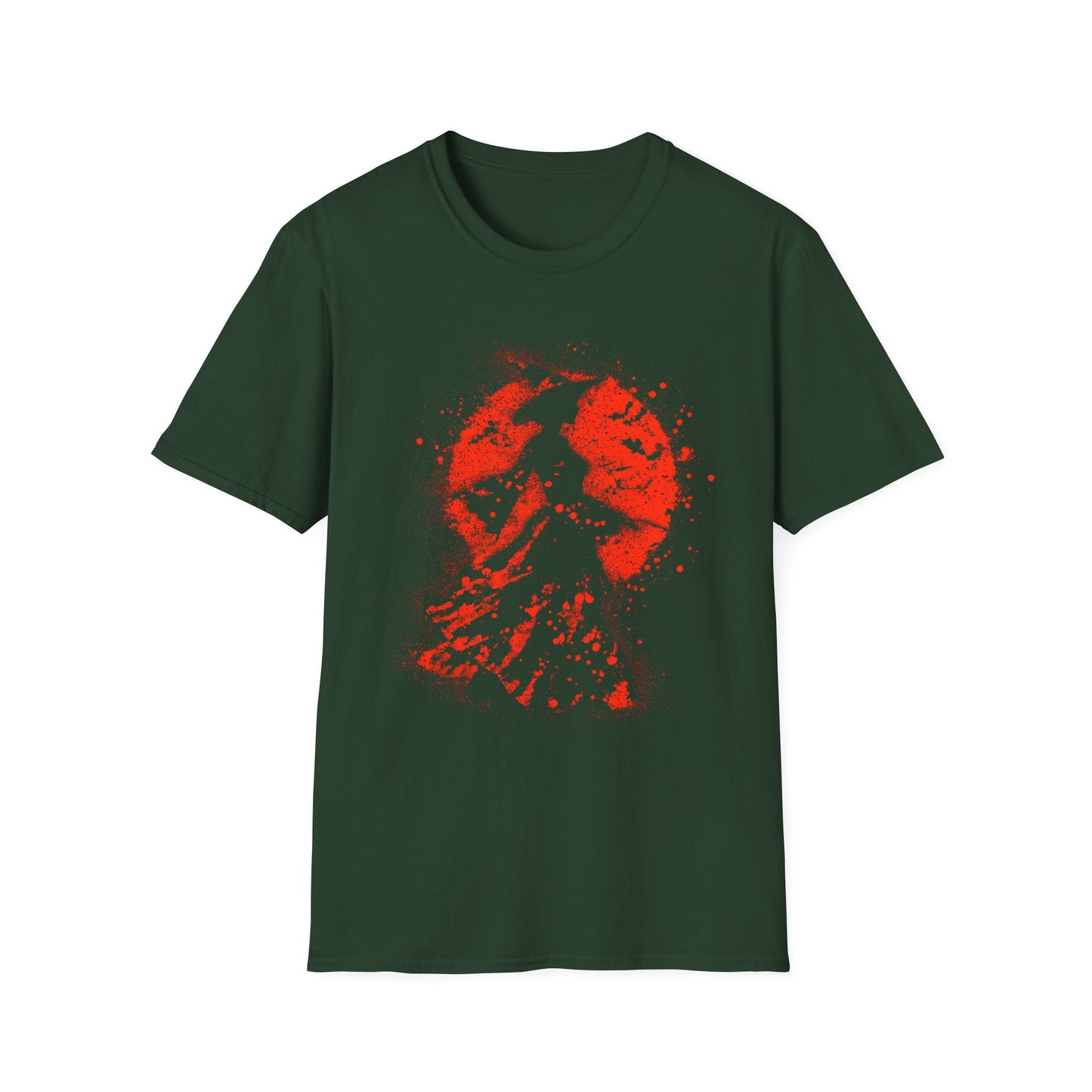 Red Drip Reverie Witch Halloween Head Tee