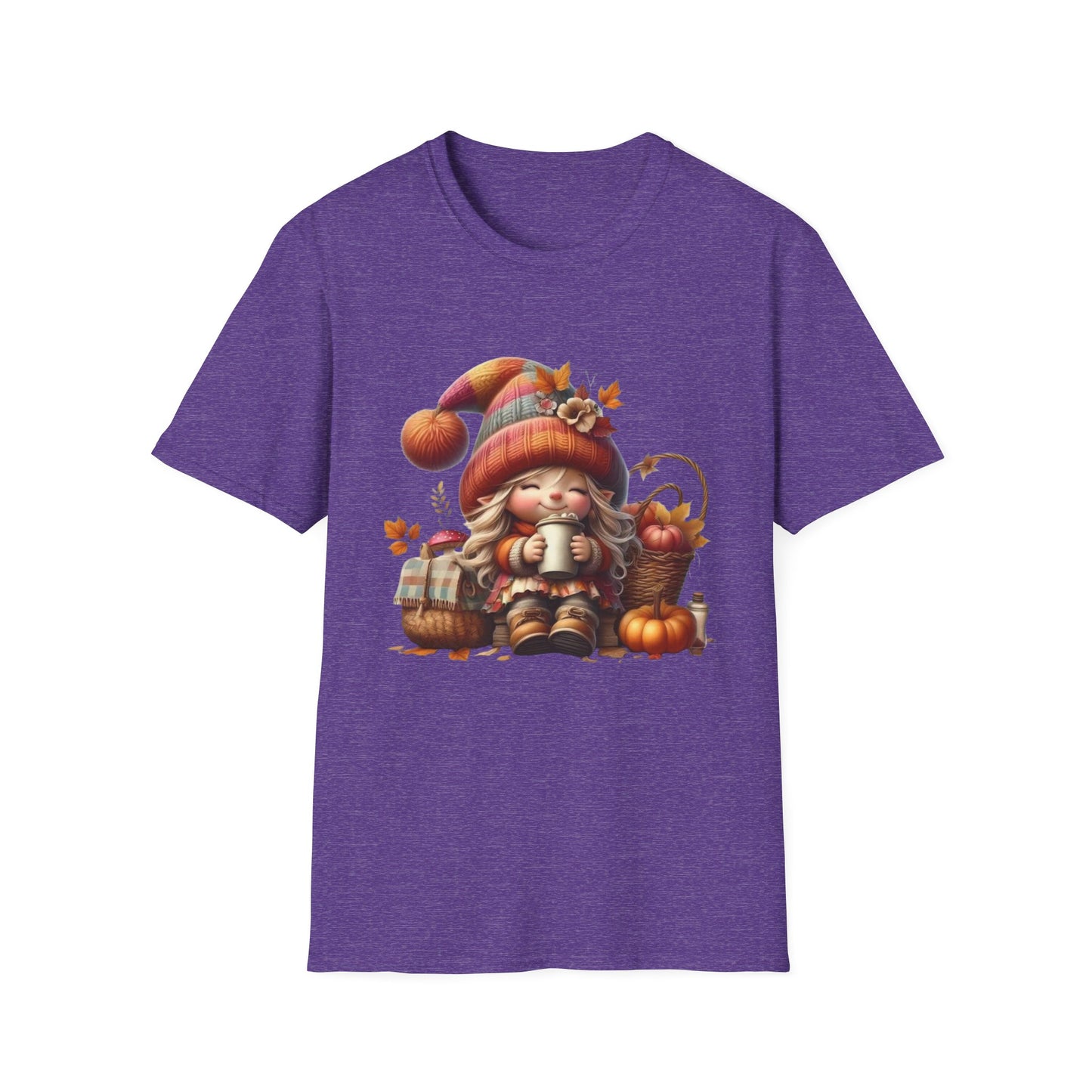 “Cozy Cup Gnome” Tee – Autumn Hearth Edition