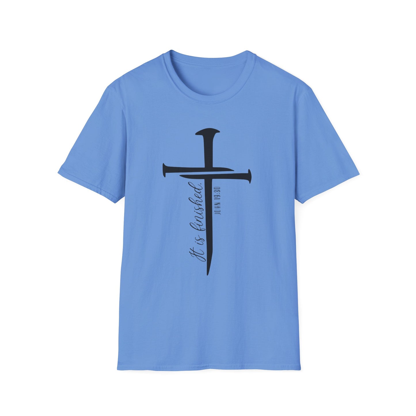 It Is Finished Tee – John 19:30 Nail Cross Edition