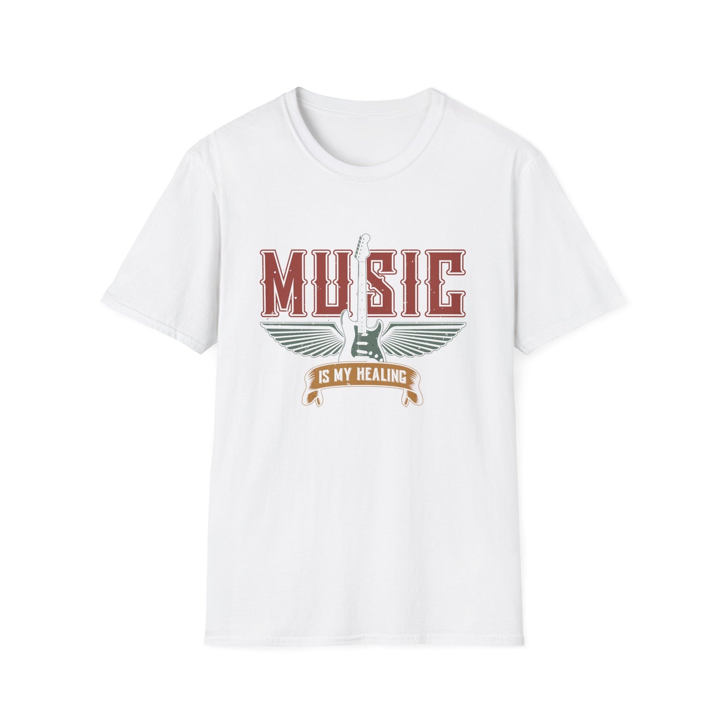 “Music Is My Healing” – The Winged Guitar Banner of Rhythm, Restoration & Rock Spirit