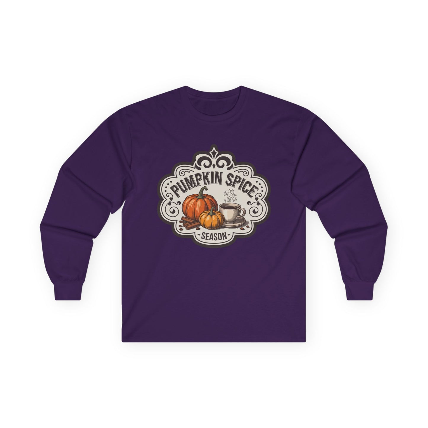 “Pumpkin Spice Season” Long Sleeve Tee – Vintage Brew Edition