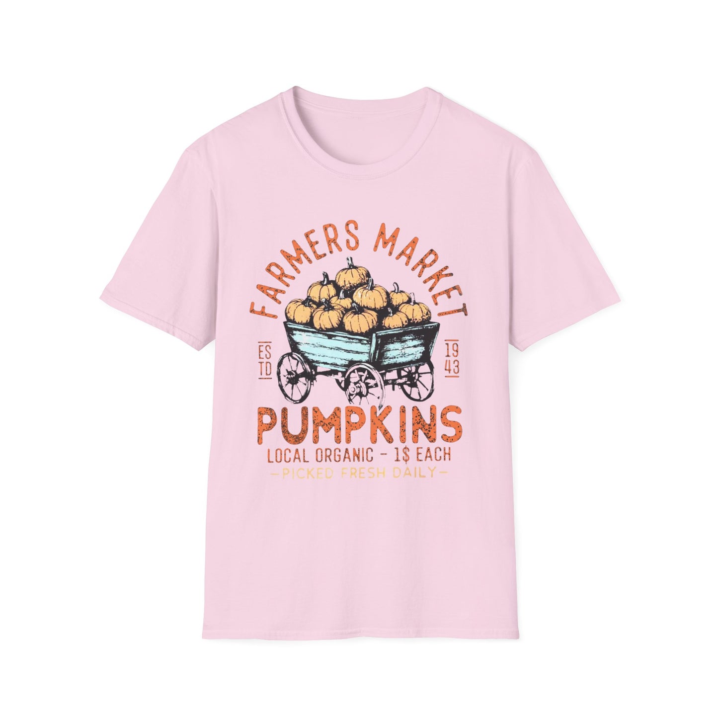 “Farmers Market Pumpkin Cart” Tee – Est. 1943 Edition