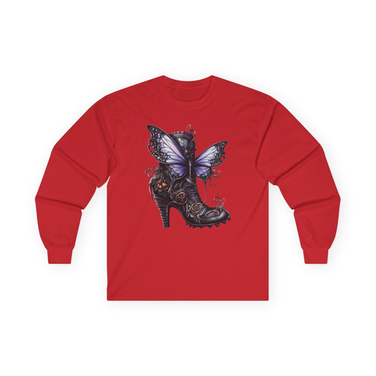 “Butterfly Heel” Long Sleeve Tee – Fantasy Couture Edition