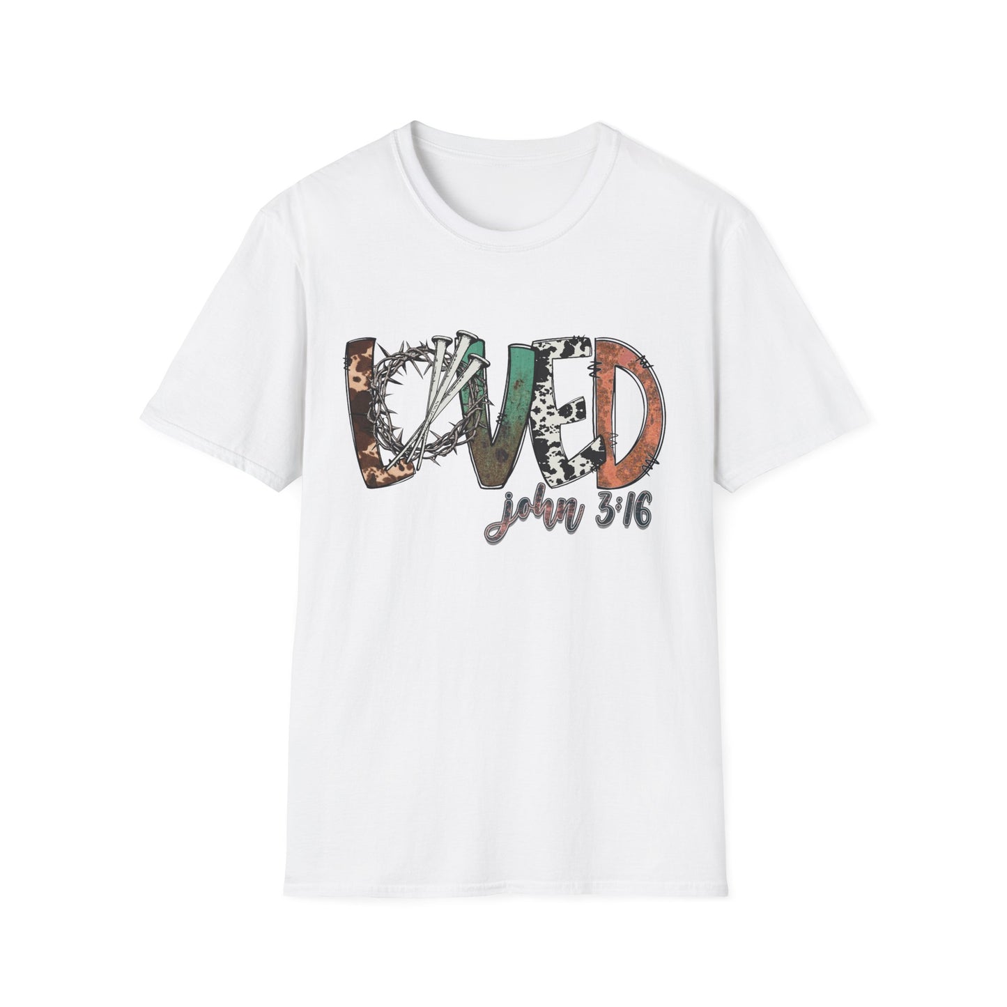 LOVED – John 3:16 Textured Faith Tee