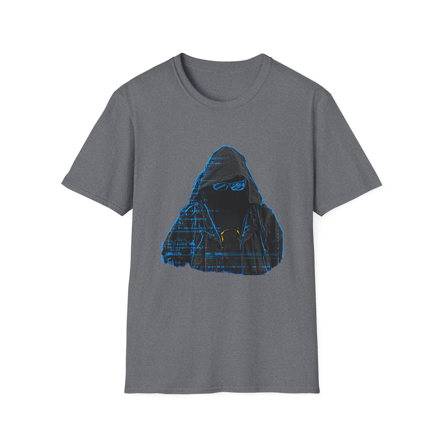 Blueprint Ghost – Hacker Schematic Portrait