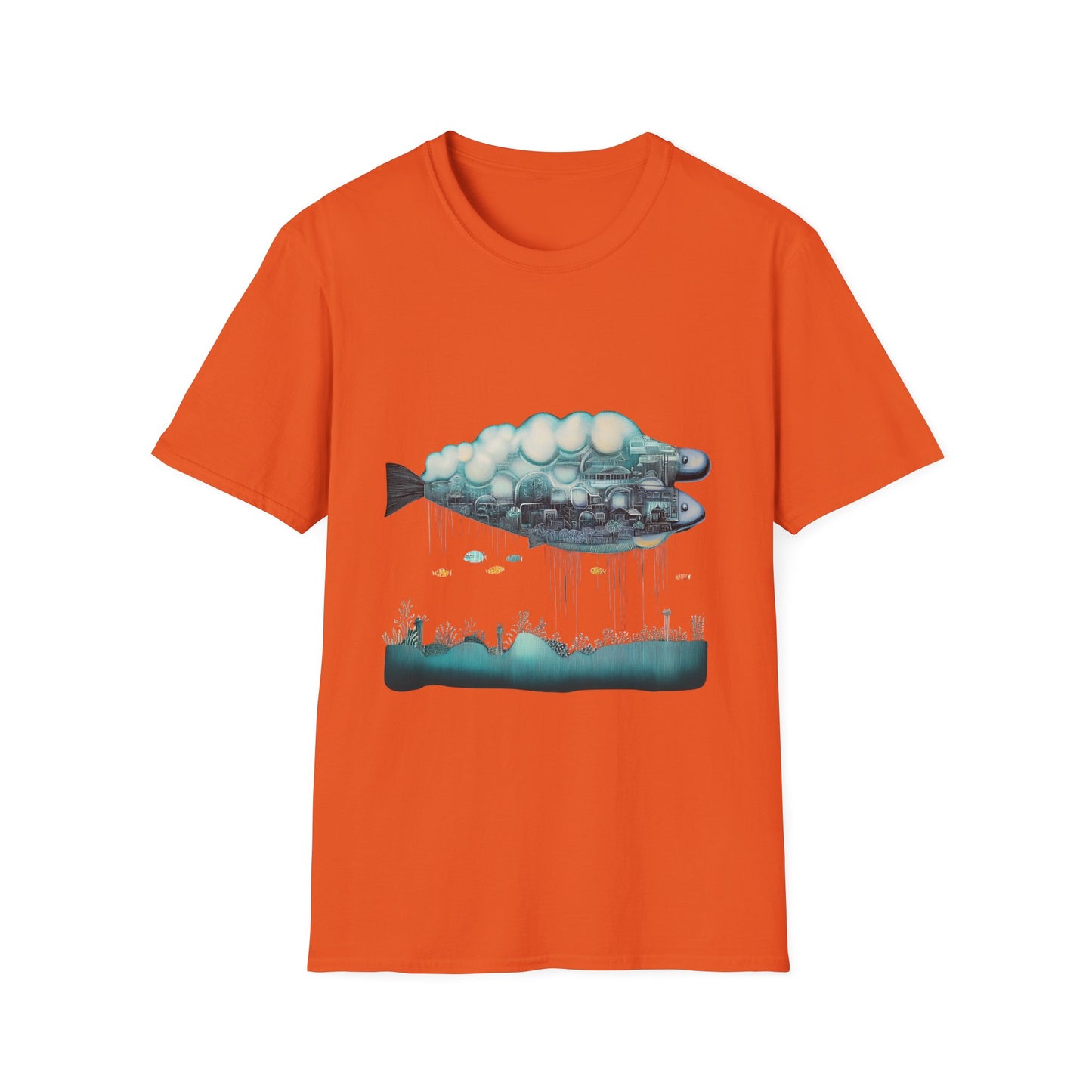 Metropolis Marrow – Surreal Fish City Tee