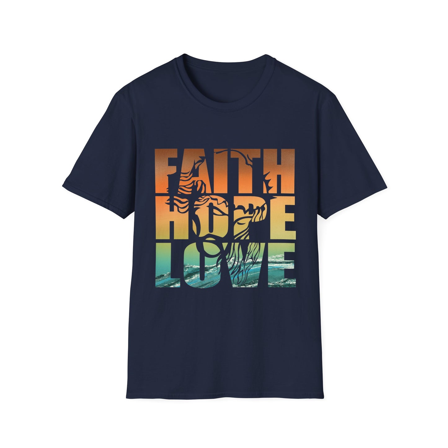 Faith Hope Love Tee – Lion of Strength Edition