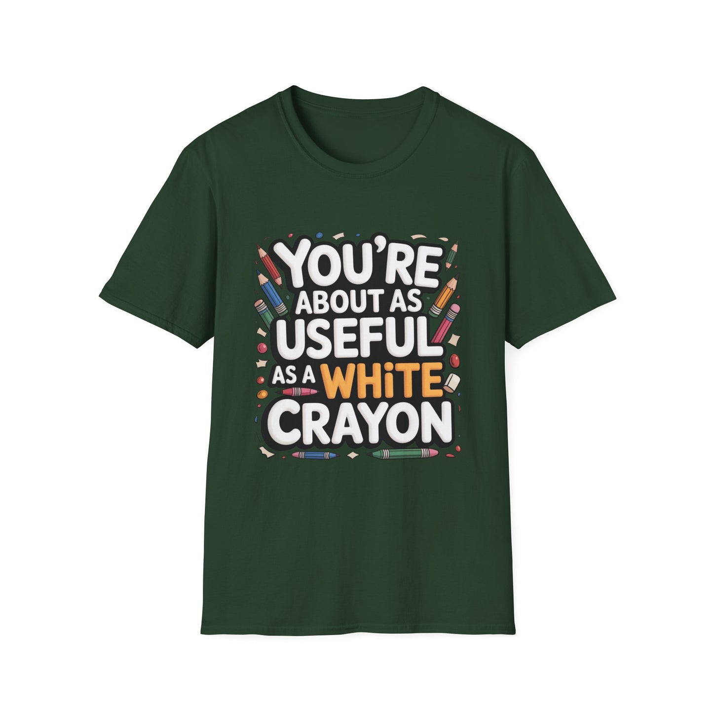 WHITE CRAYON ENERGY – Sarcastic Crayon Tee