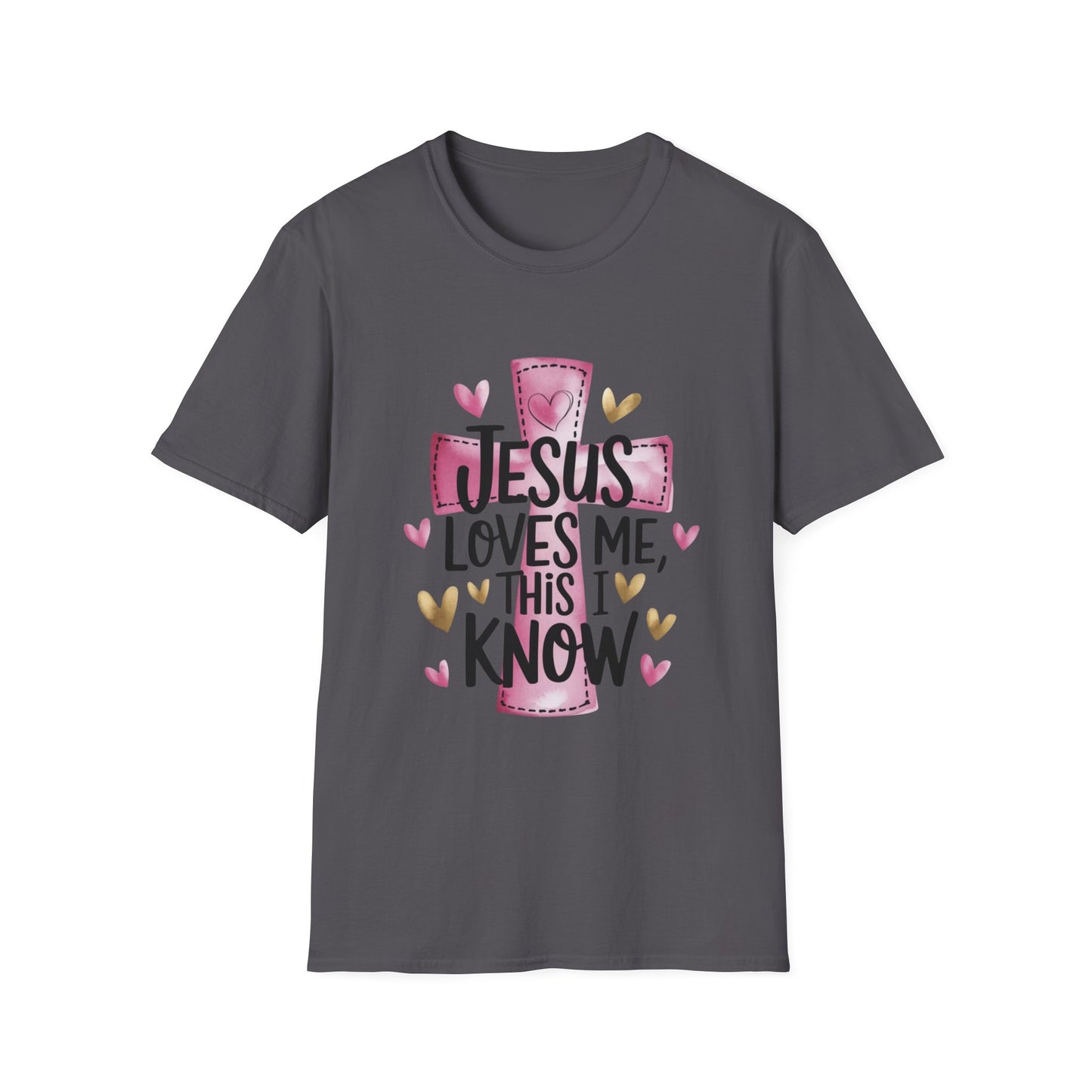 Jesus Loves Me Tee – Heart & Cross Edition