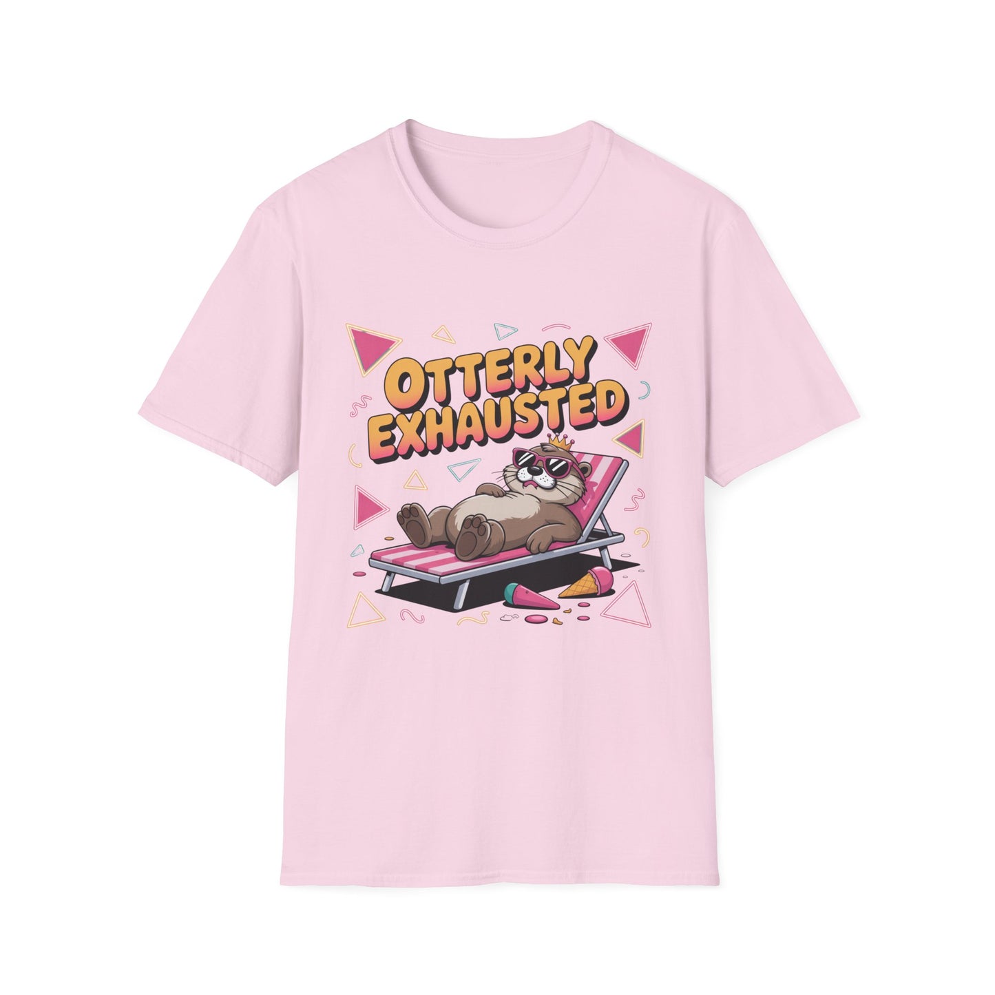 Otterly Exhausted Tee – Crowned, Crashed, and Cute