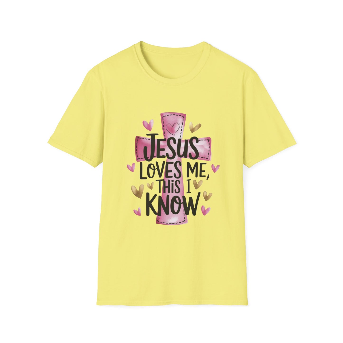 Jesus Loves Me Tee – Heart & Cross Edition