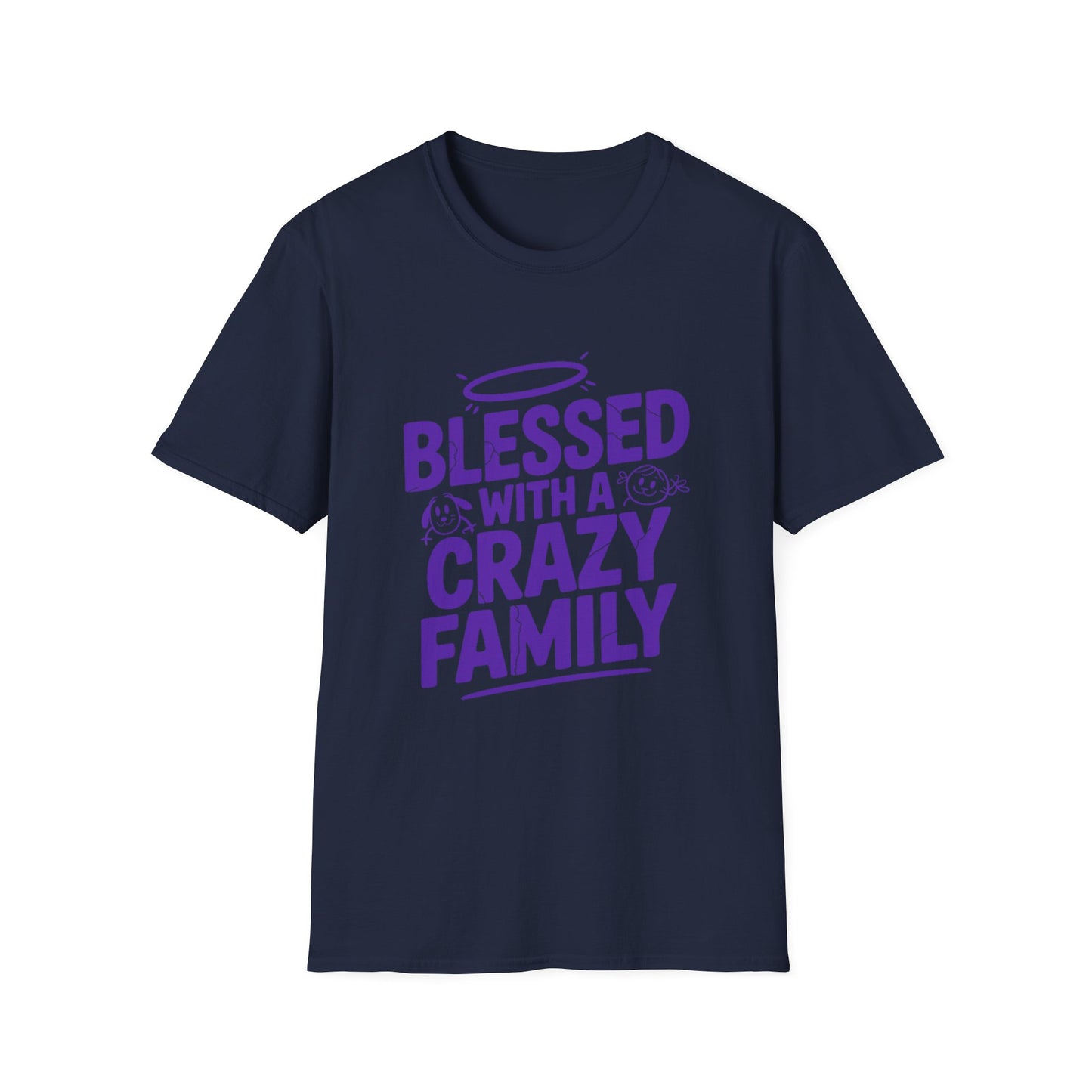 Blessed & Bonkers Tee – Family, Faith, and a Little Mayhem