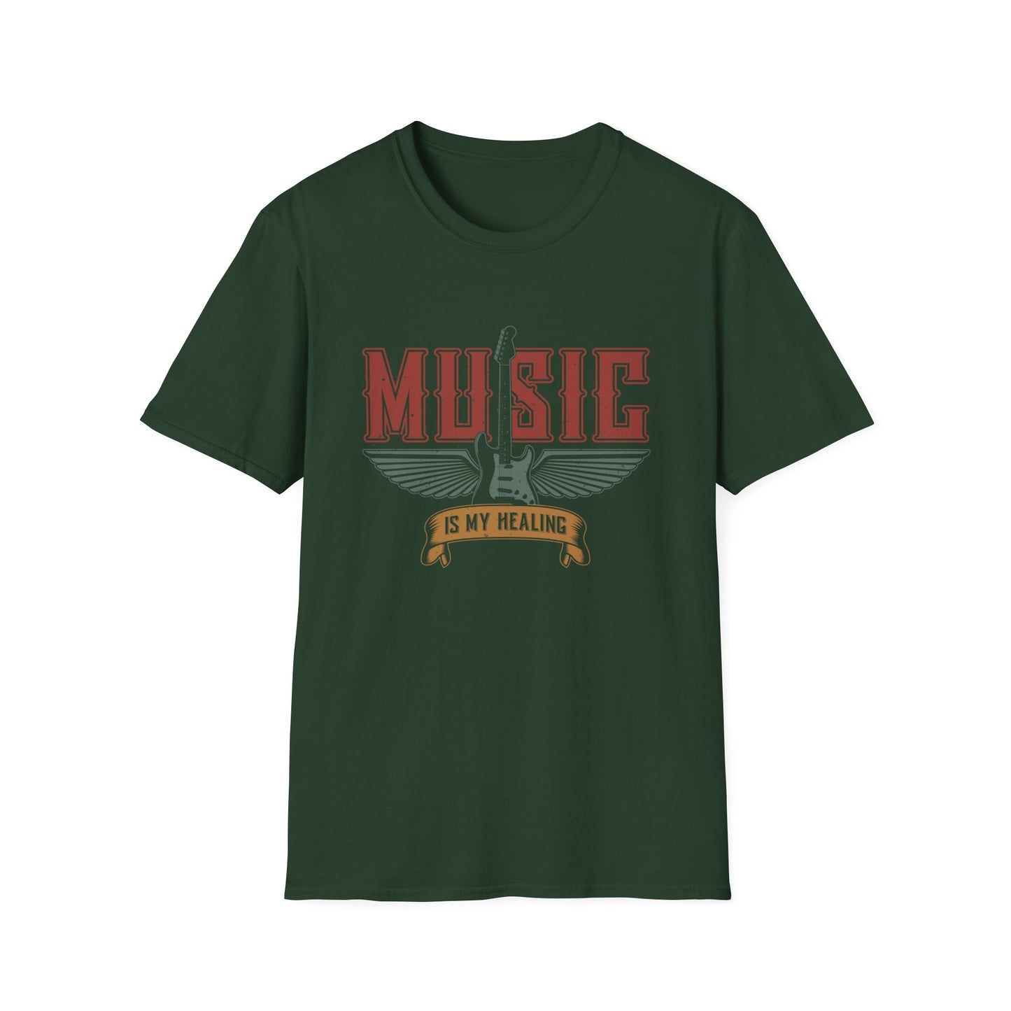 “Music Is My Healing” – The Winged Guitar Banner of Rhythm, Restoration & Rock Spirit