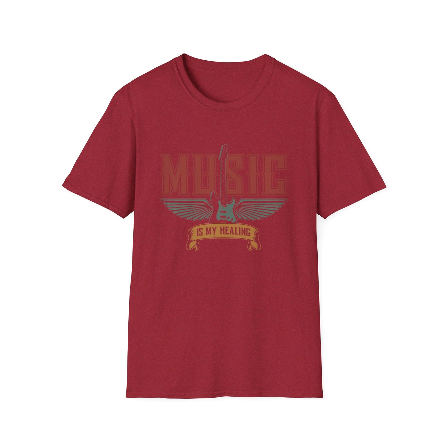 “Music Is My Healing” – The Winged Guitar Banner of Rhythm, Restoration & Rock Spirit