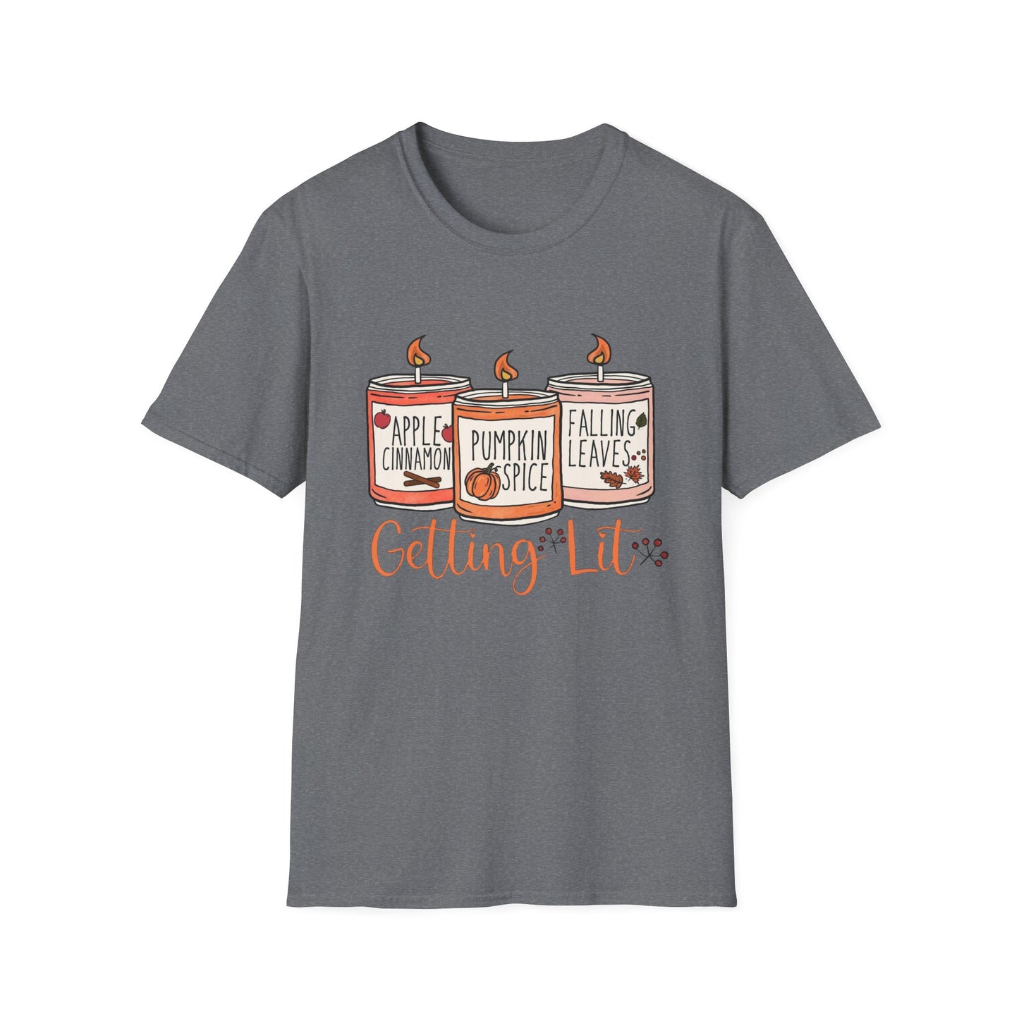“Getting Lit” Tee – Fall Candle Trio Edition