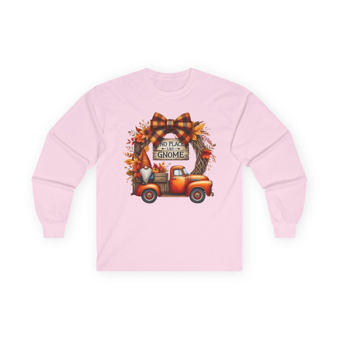“No Place Like Gnome” Long Sleeve Tee – Autumn Pickup Edition