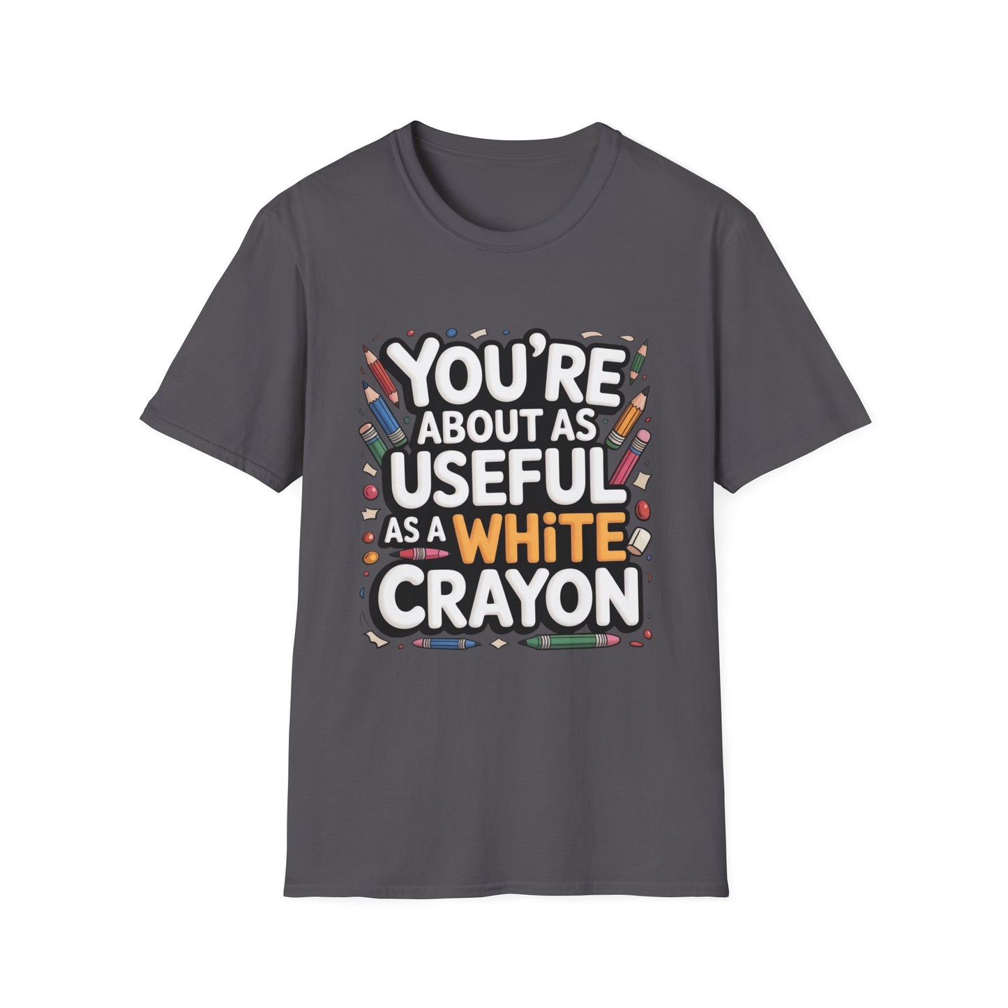 WHITE CRAYON ENERGY – Sarcastic Crayon Tee
