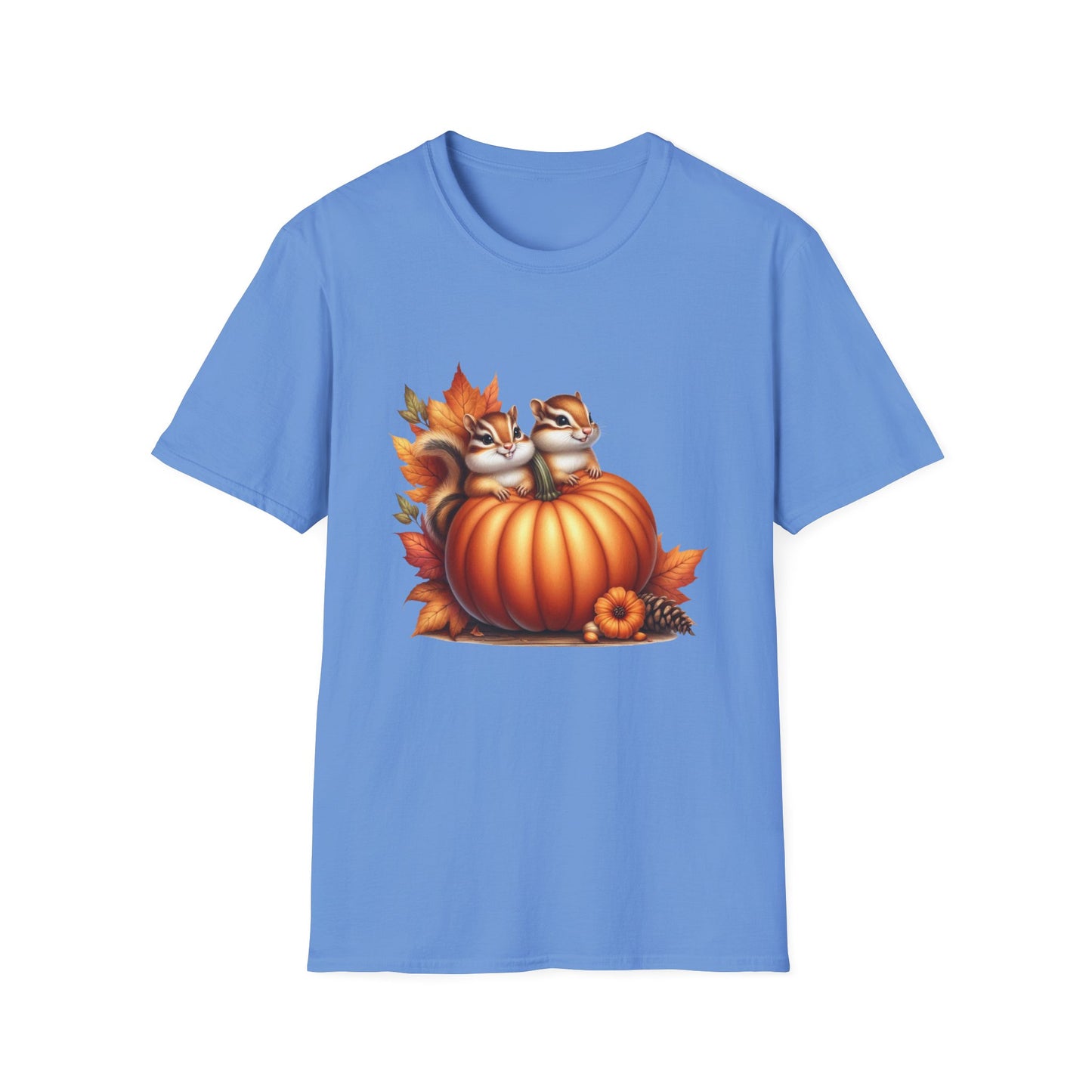 “Pumpkin Perch Chipmunks” Tee – Harvest Heart Edition