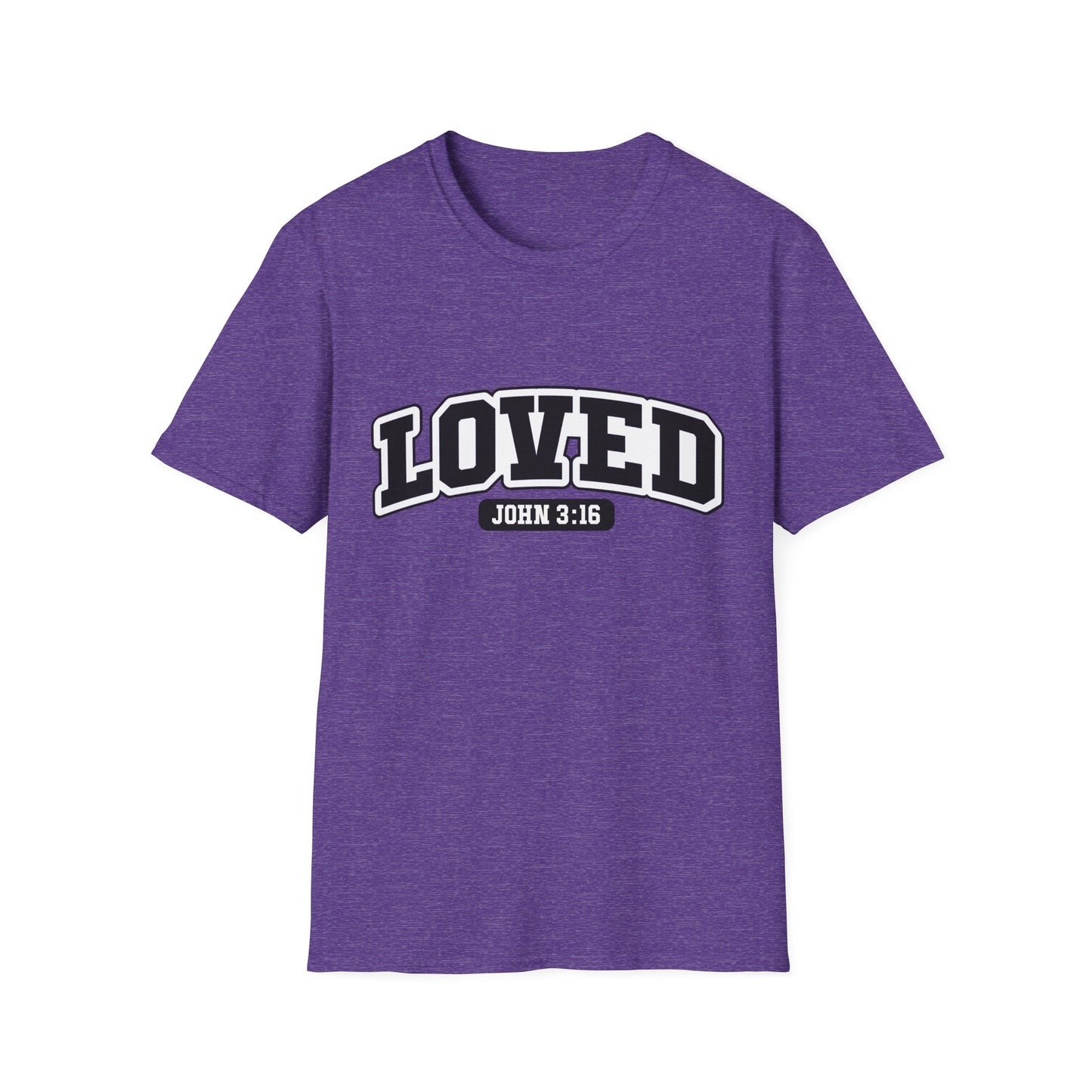 LOVED Tee – John 3:16 Collegiate Edition