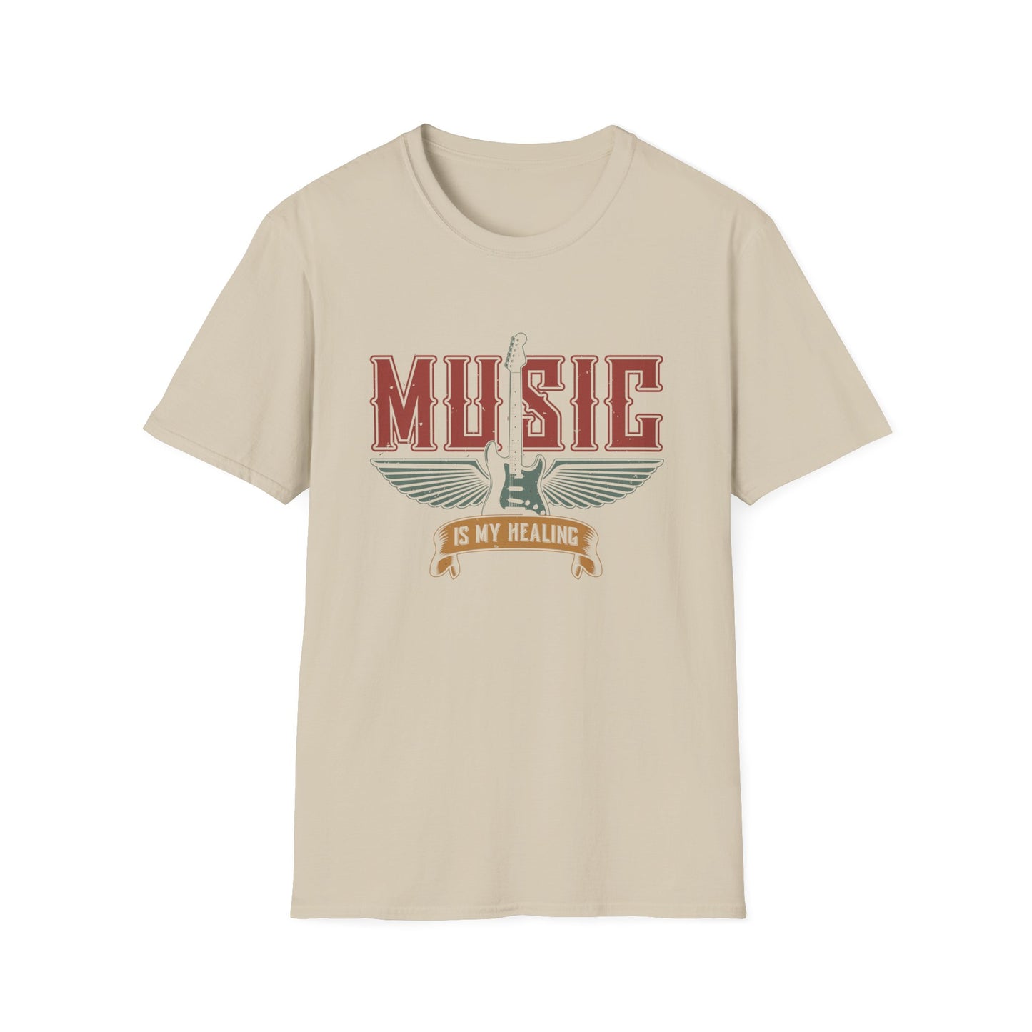 “Music Is My Healing” – The Winged Guitar Banner of Rhythm, Restoration & Rock Spirit