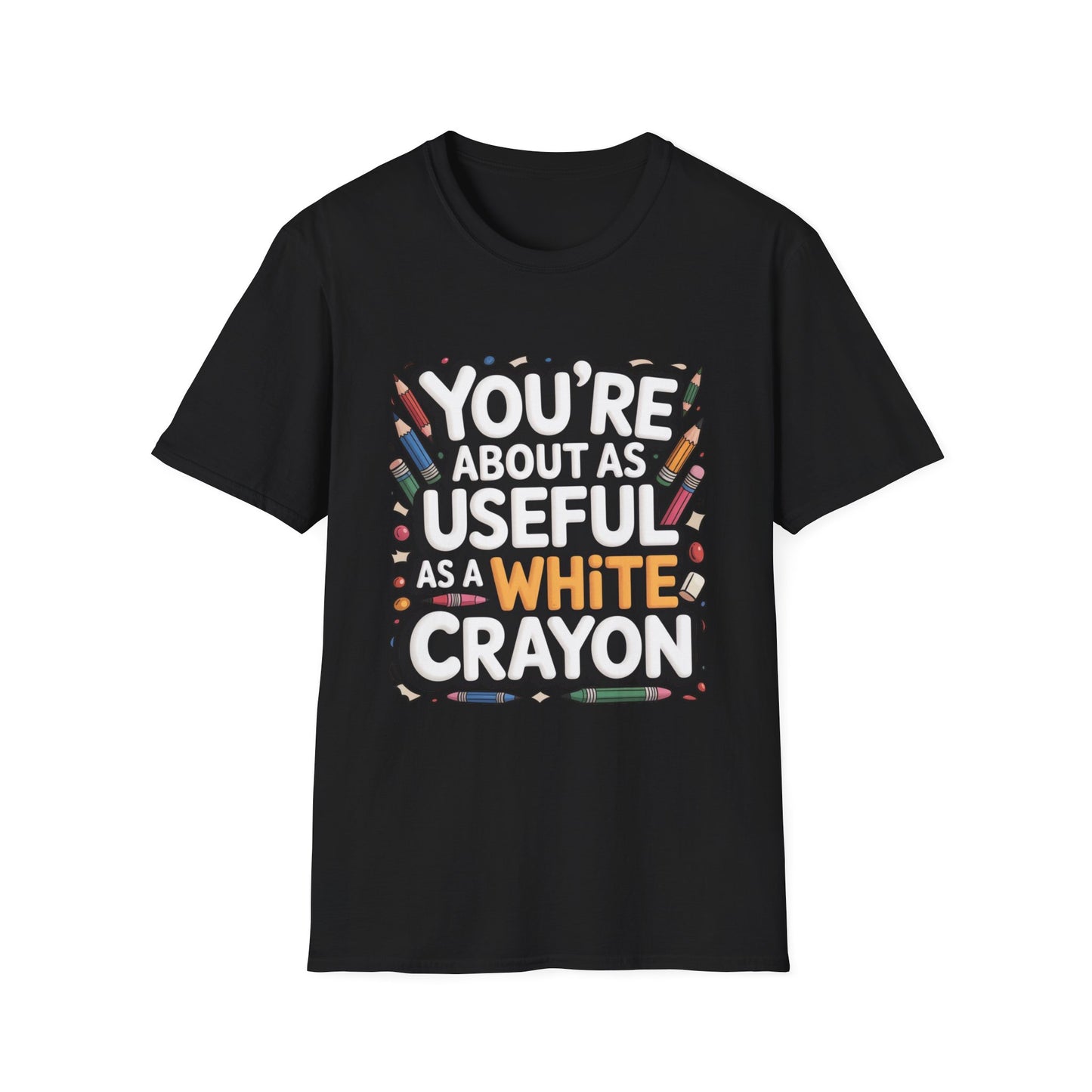WHITE CRAYON ENERGY – Sarcastic Crayon Tee