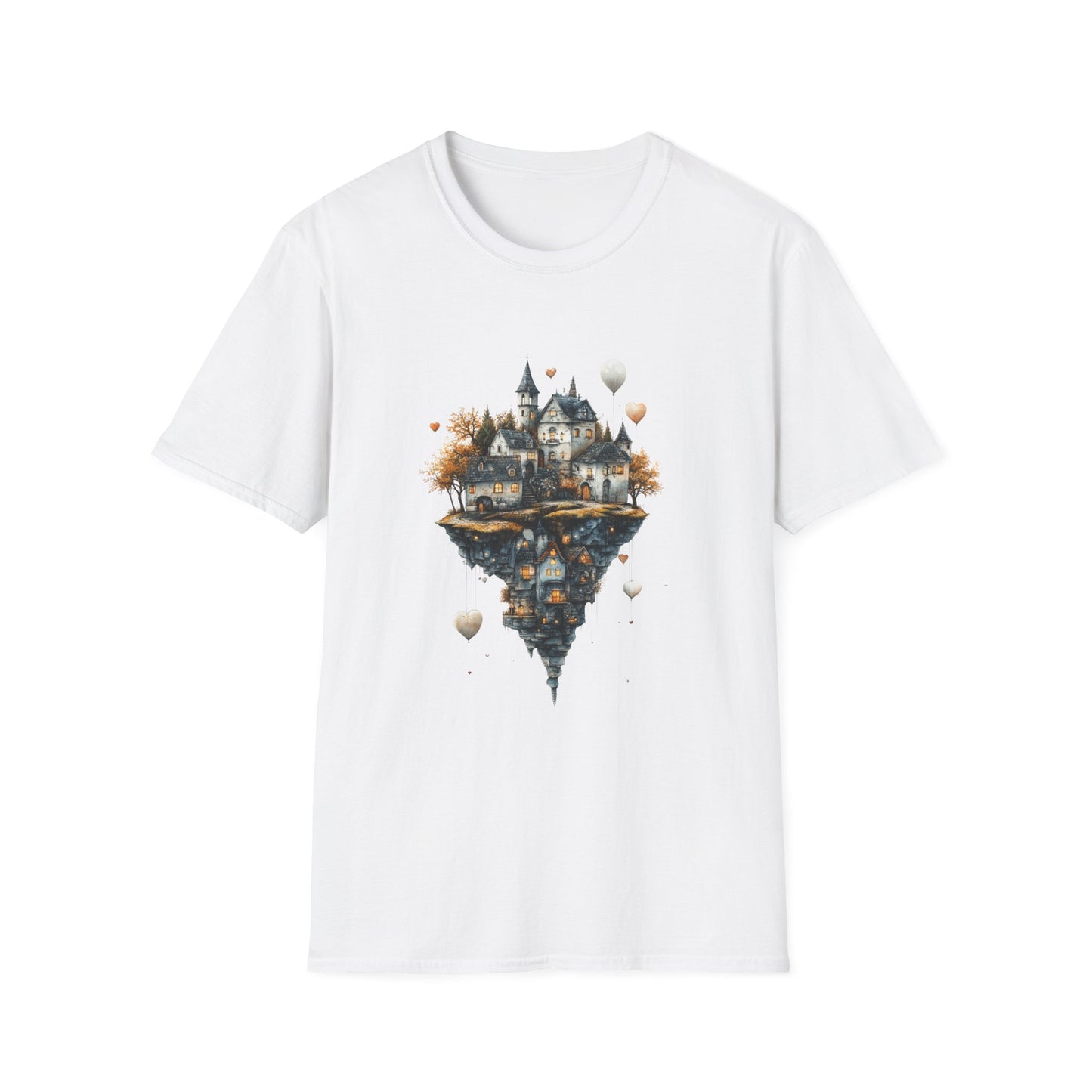 Heartlift Village – Floating Island Fantasy Tee