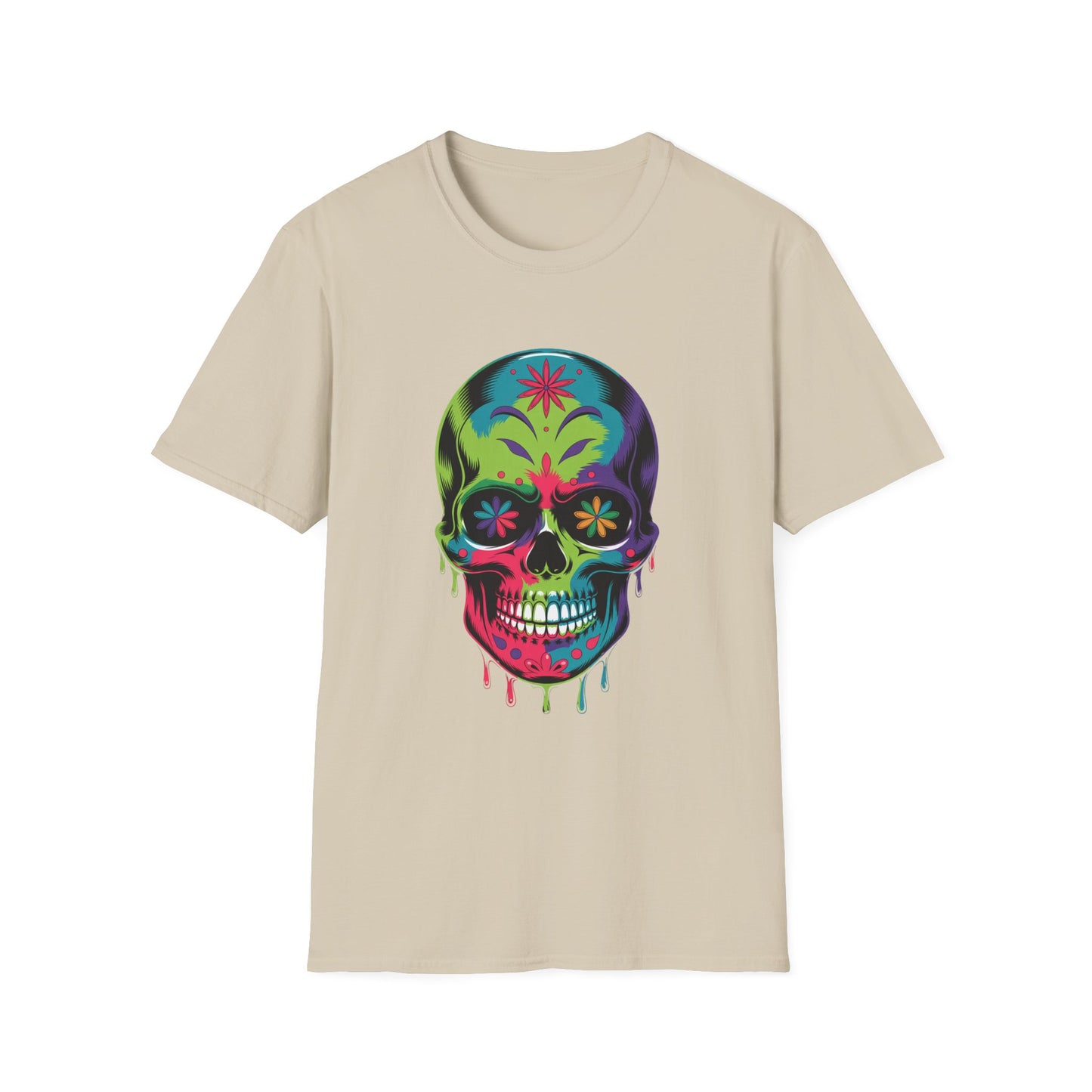 Floral Fade Skull Graphic Tee