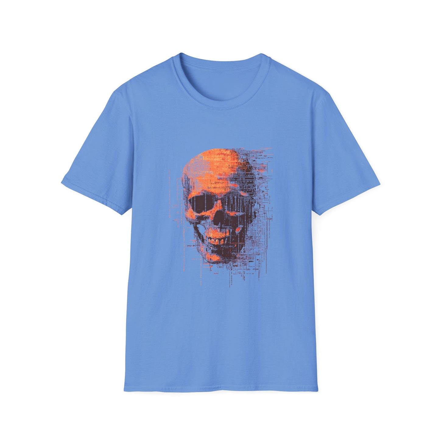 Data Decay – Glitched Skull Pixel Design