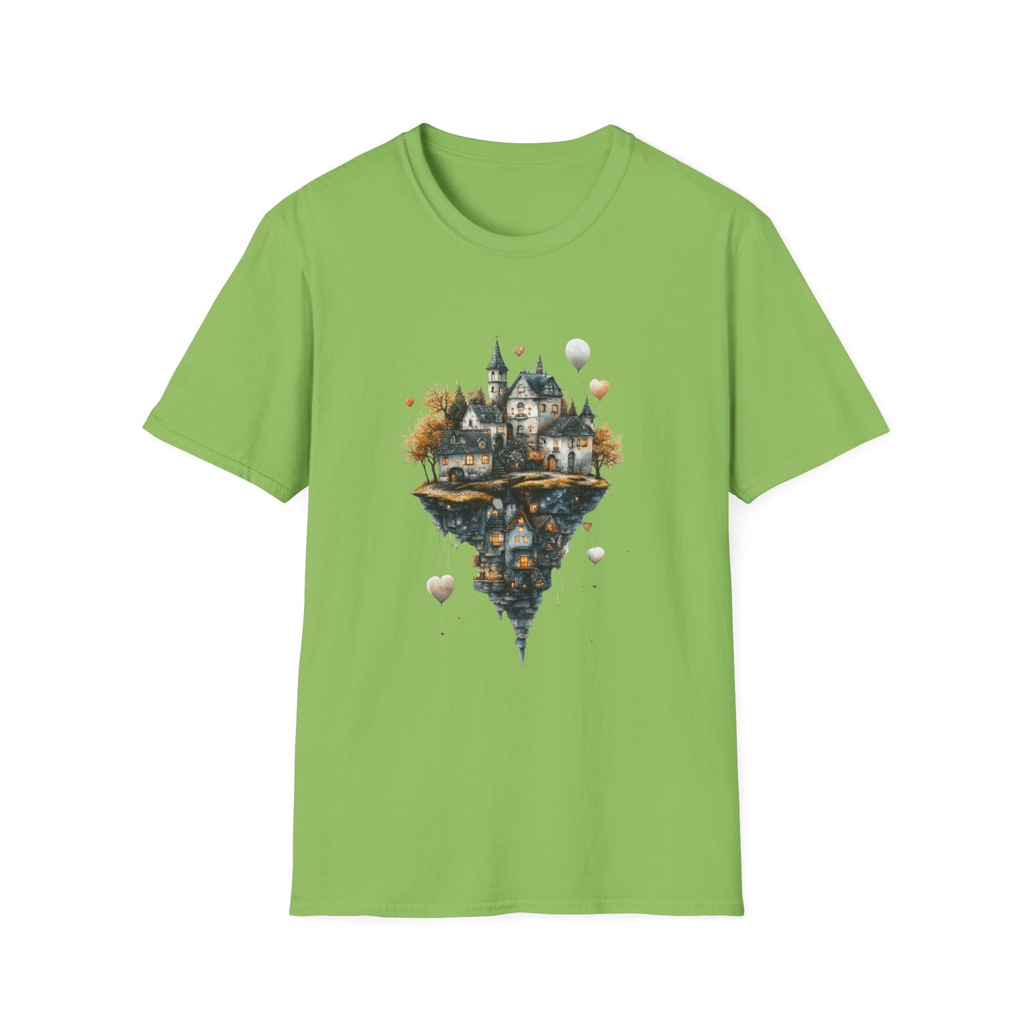 Heartlift Village – Floating Island Fantasy Tee