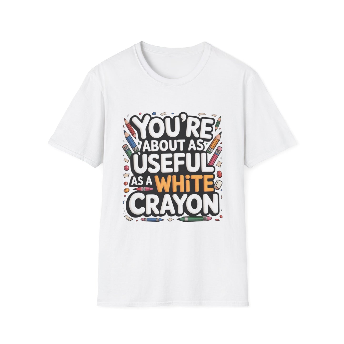 WHITE CRAYON ENERGY – Sarcastic Crayon Tee