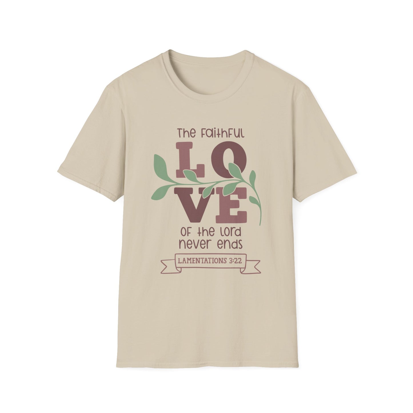 Faithful Love Tee – Lamentations 3:22 Vine Edition