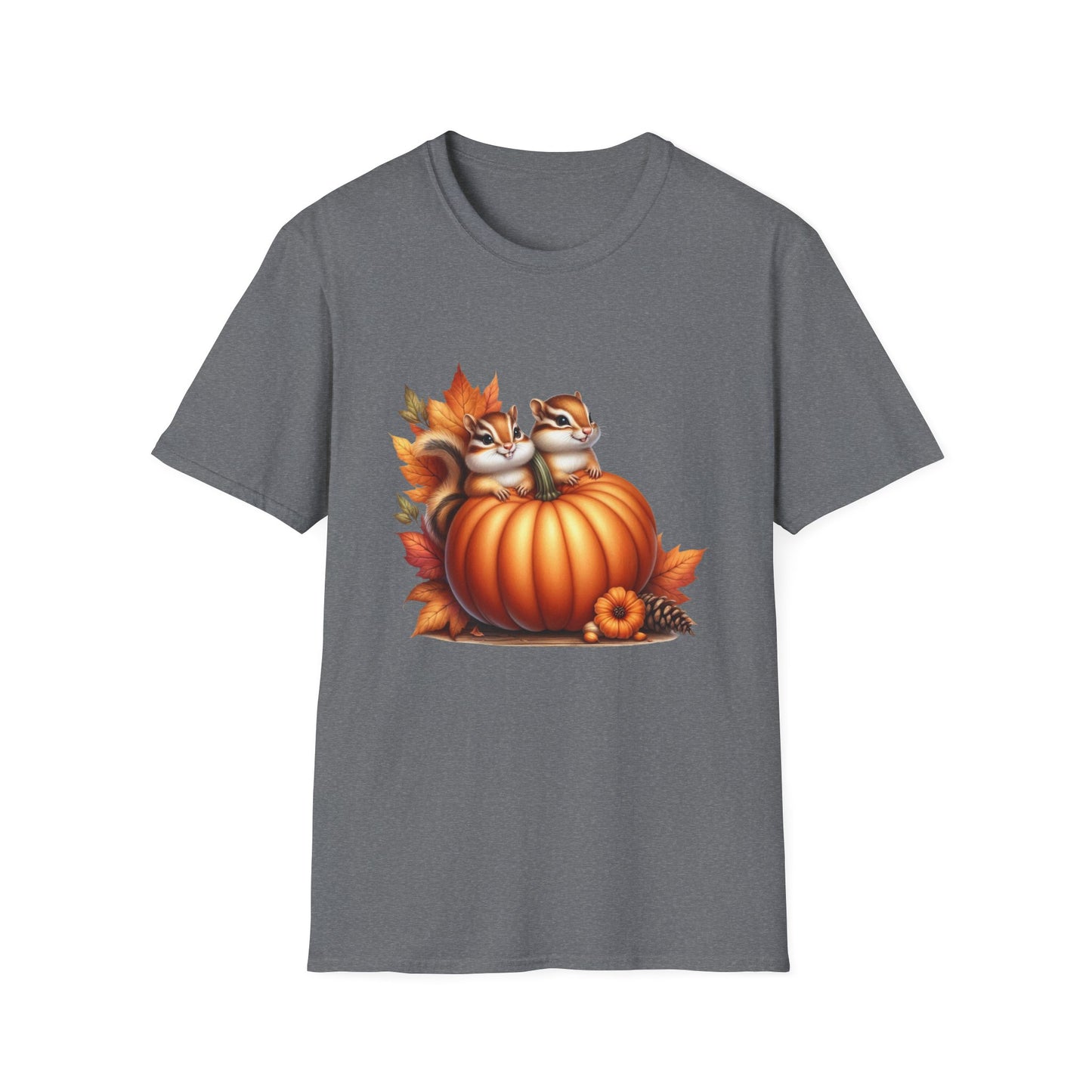 “Pumpkin Perch Chipmunks” Tee – Harvest Heart Edition
