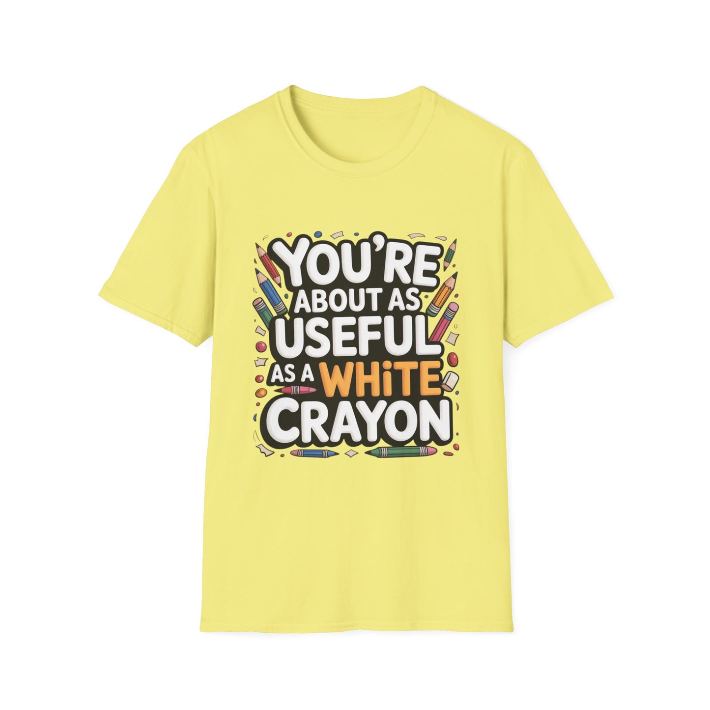 WHITE CRAYON ENERGY – Sarcastic Crayon Tee