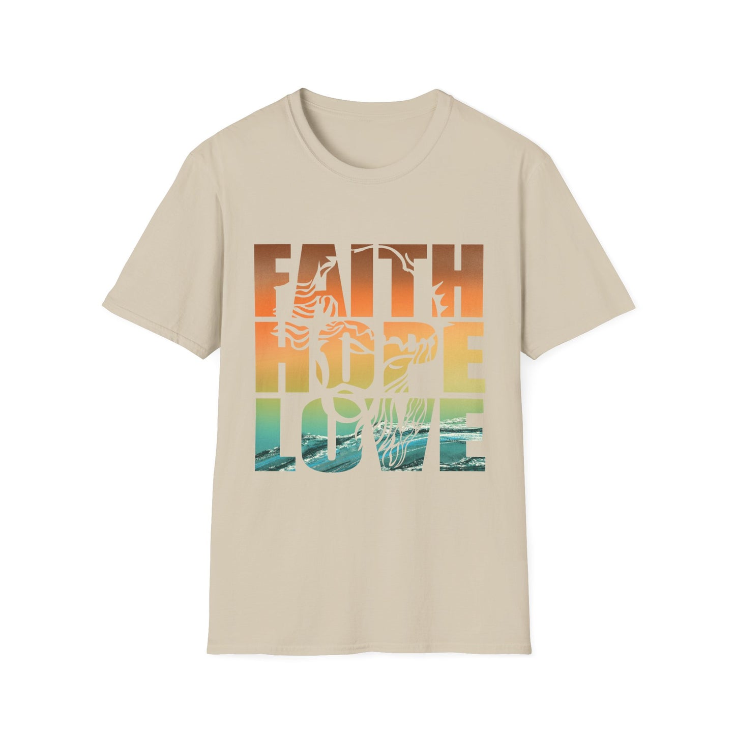 Faith Hope Love Tee – Lion of Strength Edition