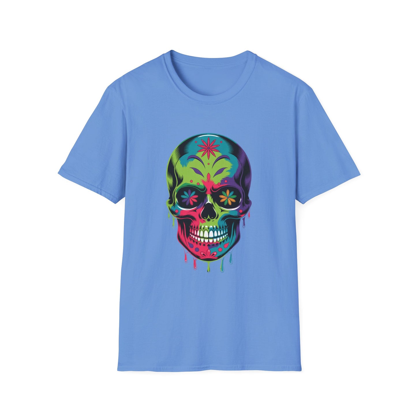 Floral Fade Skull Graphic Tee