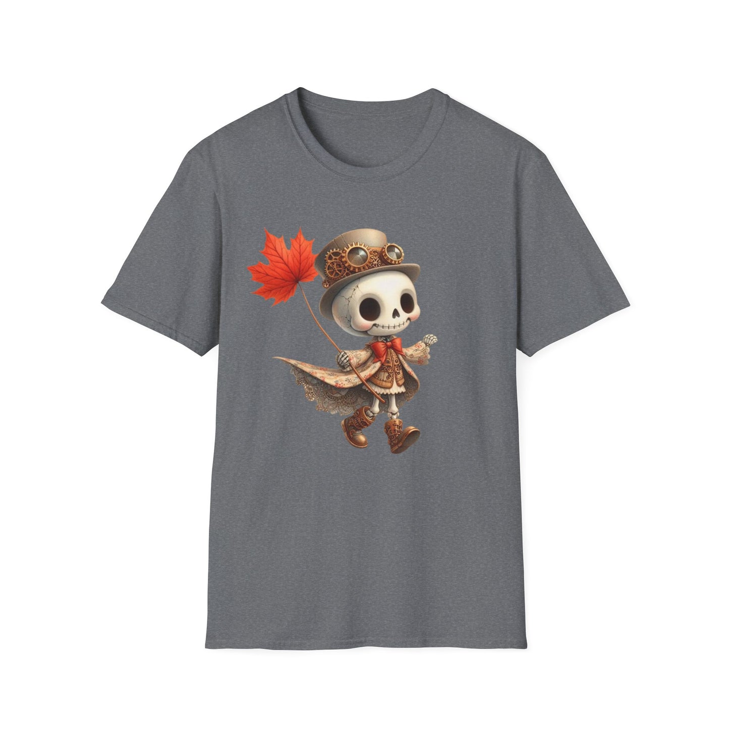 “Leaf Balloon Skeleton” Tee – Steampunk Harvest Edition