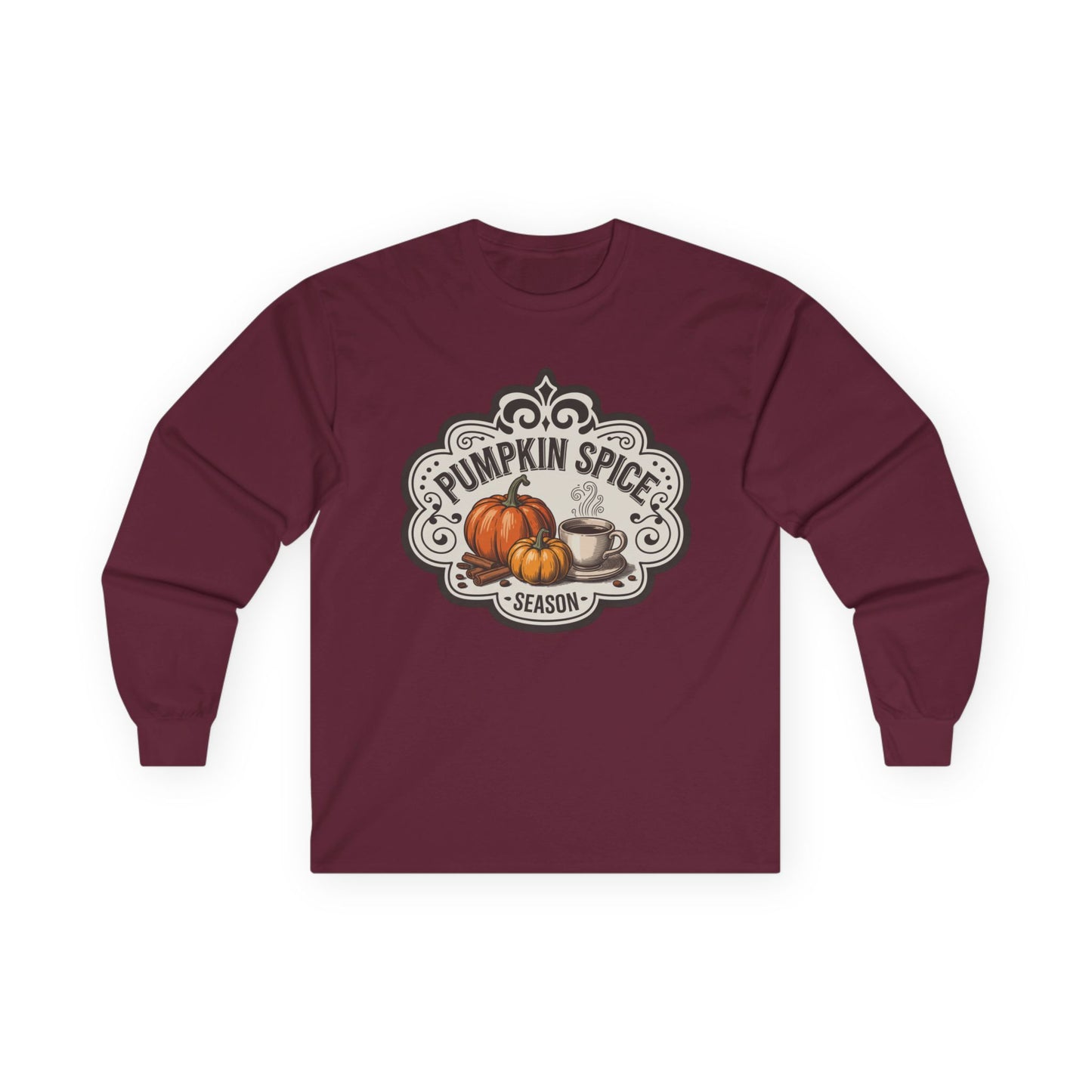 “Pumpkin Spice Season” Long Sleeve Tee – Vintage Brew Edition