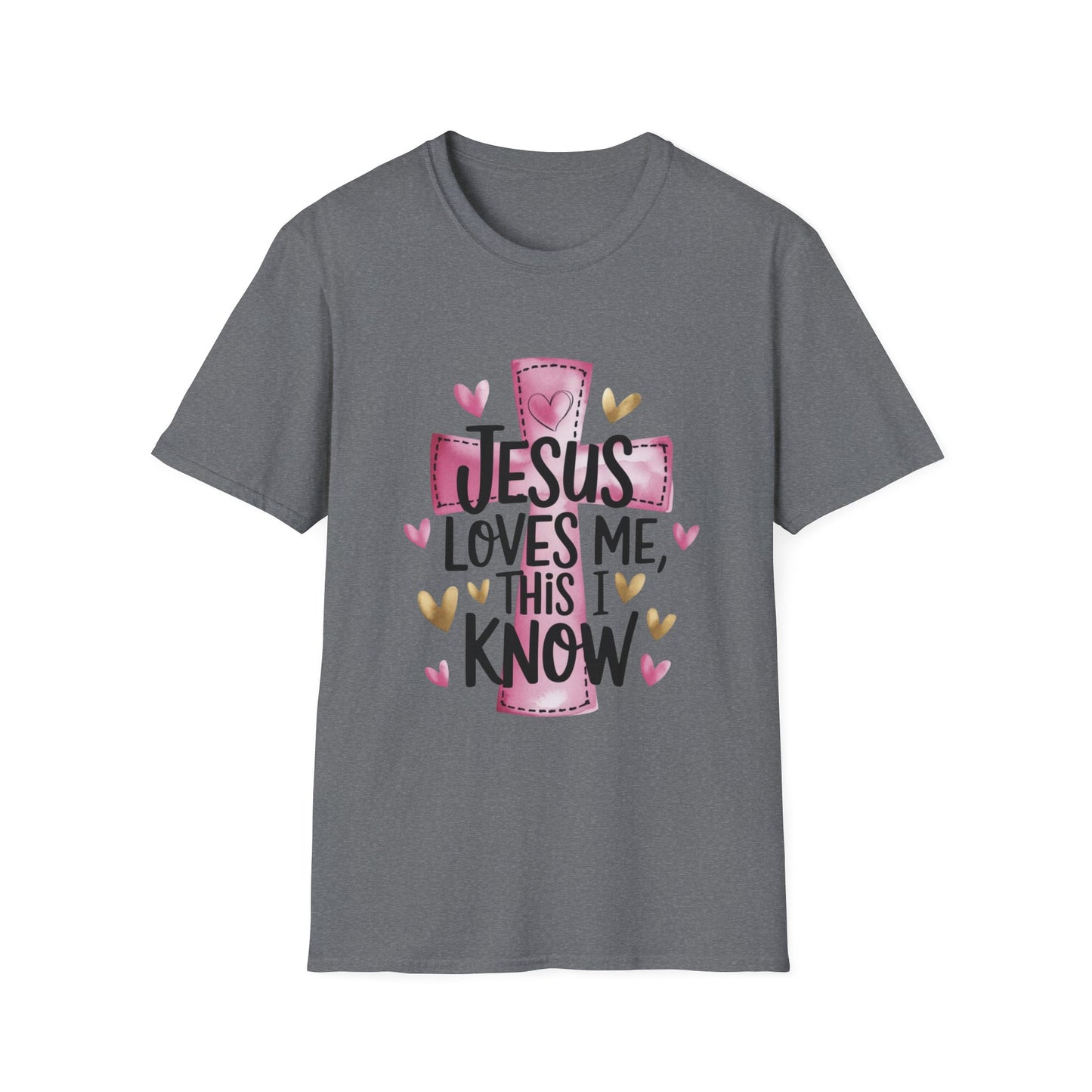 Jesus Loves Me Tee – Heart & Cross Edition