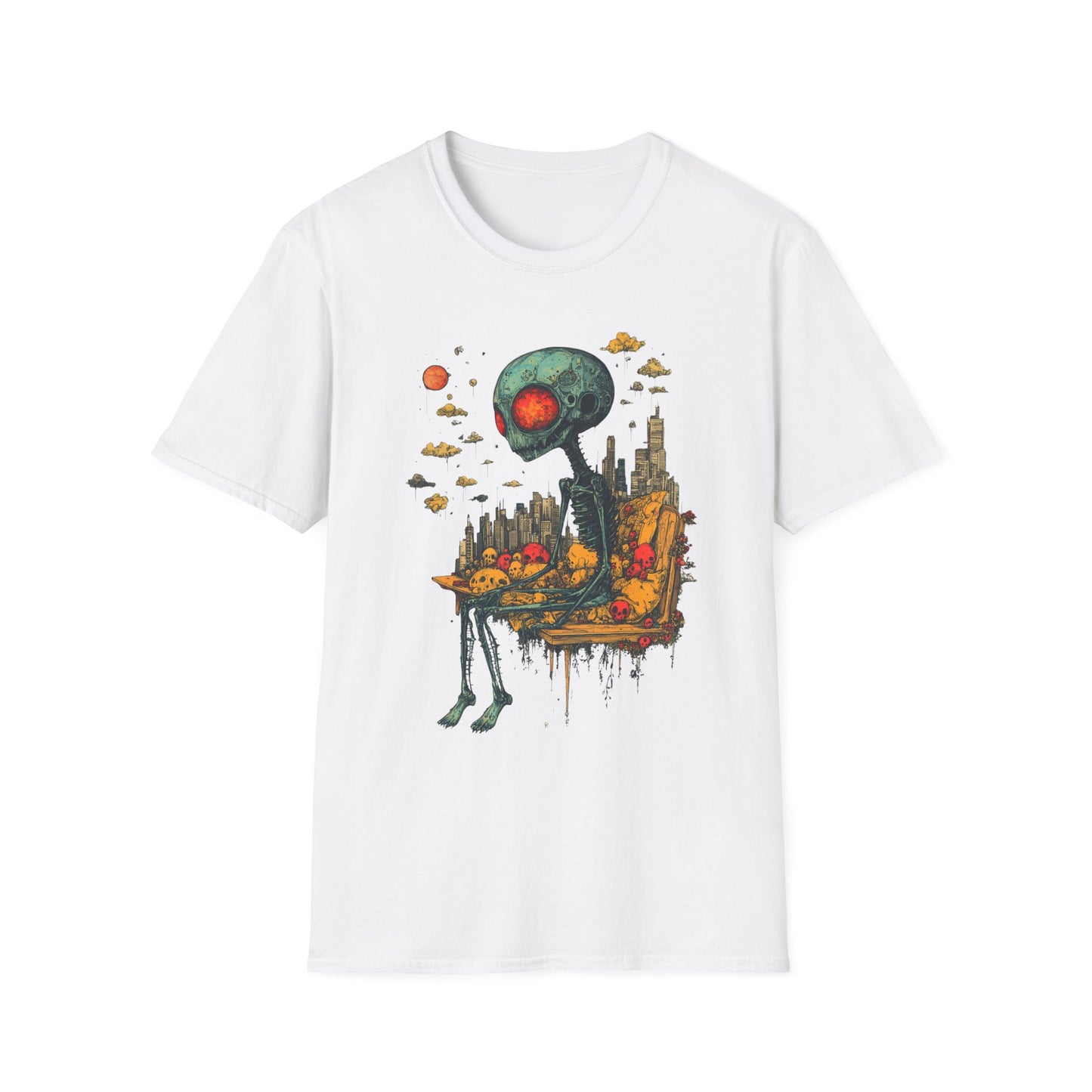 Benchwarmer from Beyond – Alien Skullscape Tee