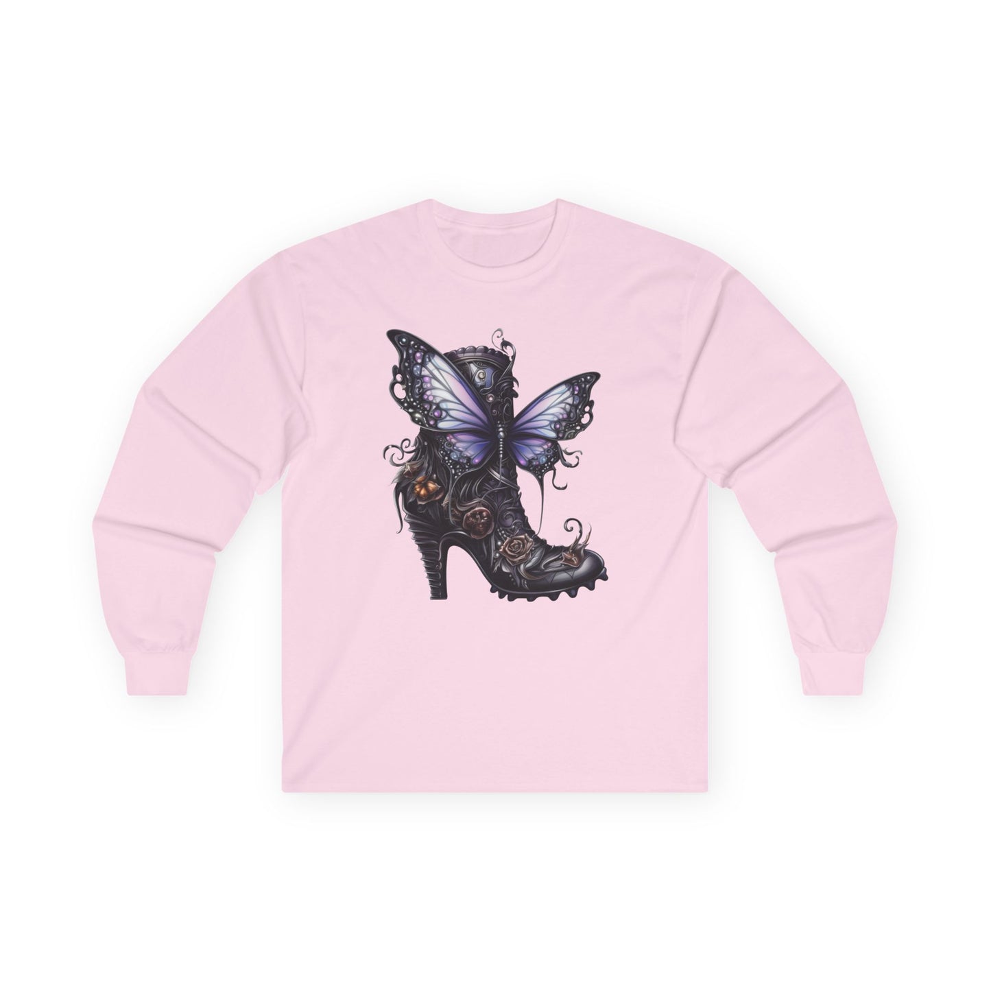 “Butterfly Heel” Long Sleeve Tee – Fantasy Couture Edition