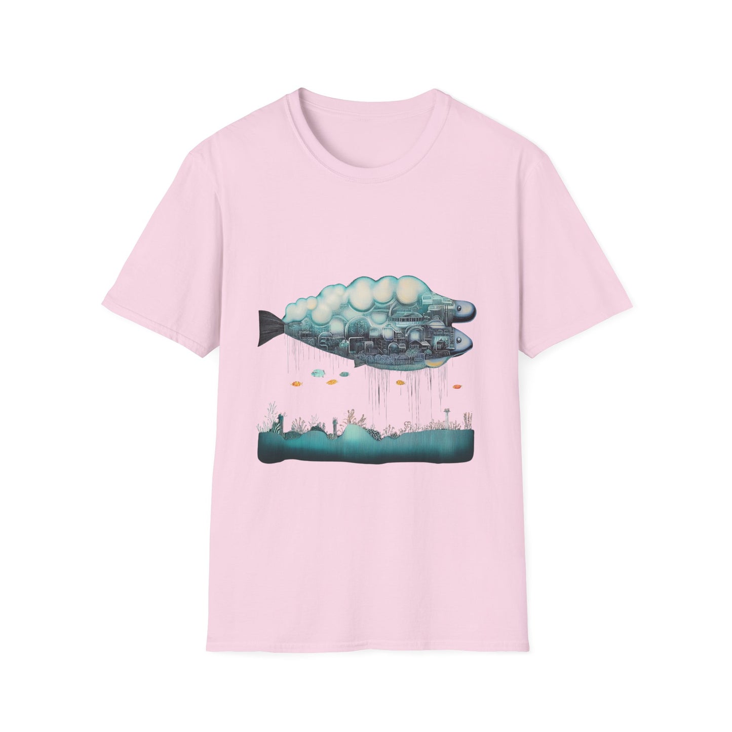 Metropolis Marrow – Surreal Fish City Tee