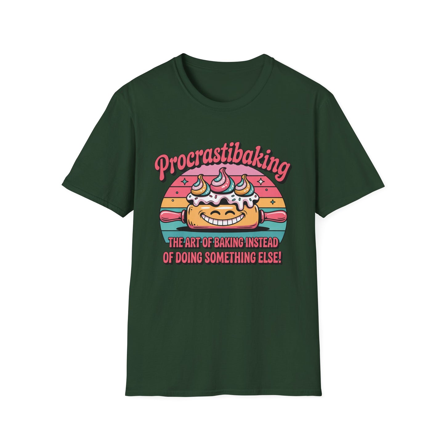 Procrastibaking Tee – Whisk First, Worry Later