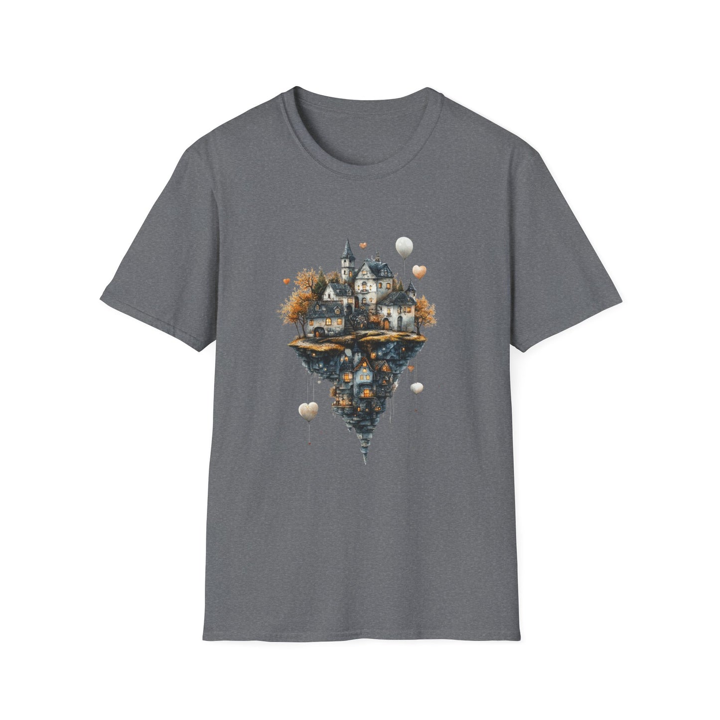 Heartlift Village – Floating Island Fantasy Tee