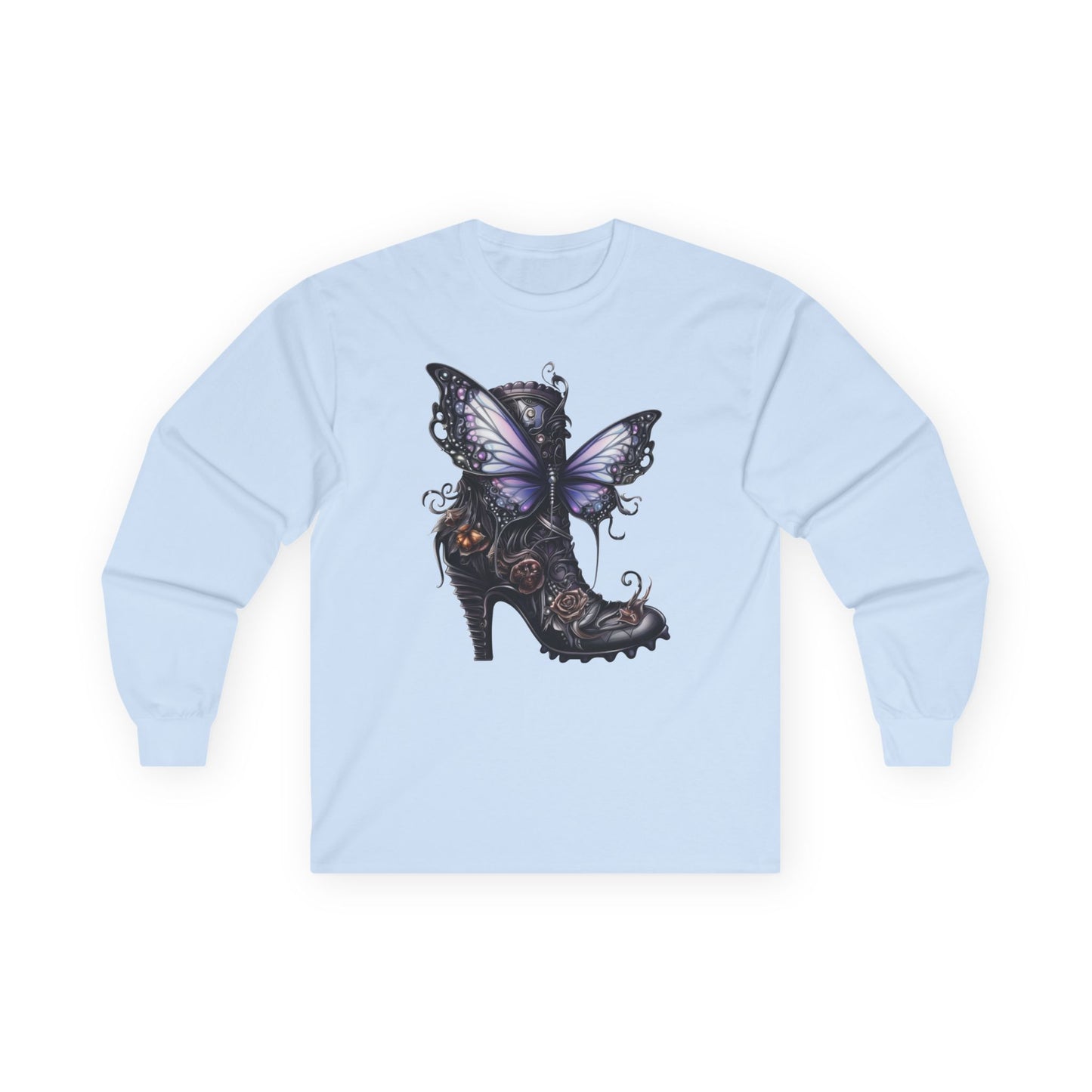 “Butterfly Heel” Long Sleeve Tee – Fantasy Couture Edition